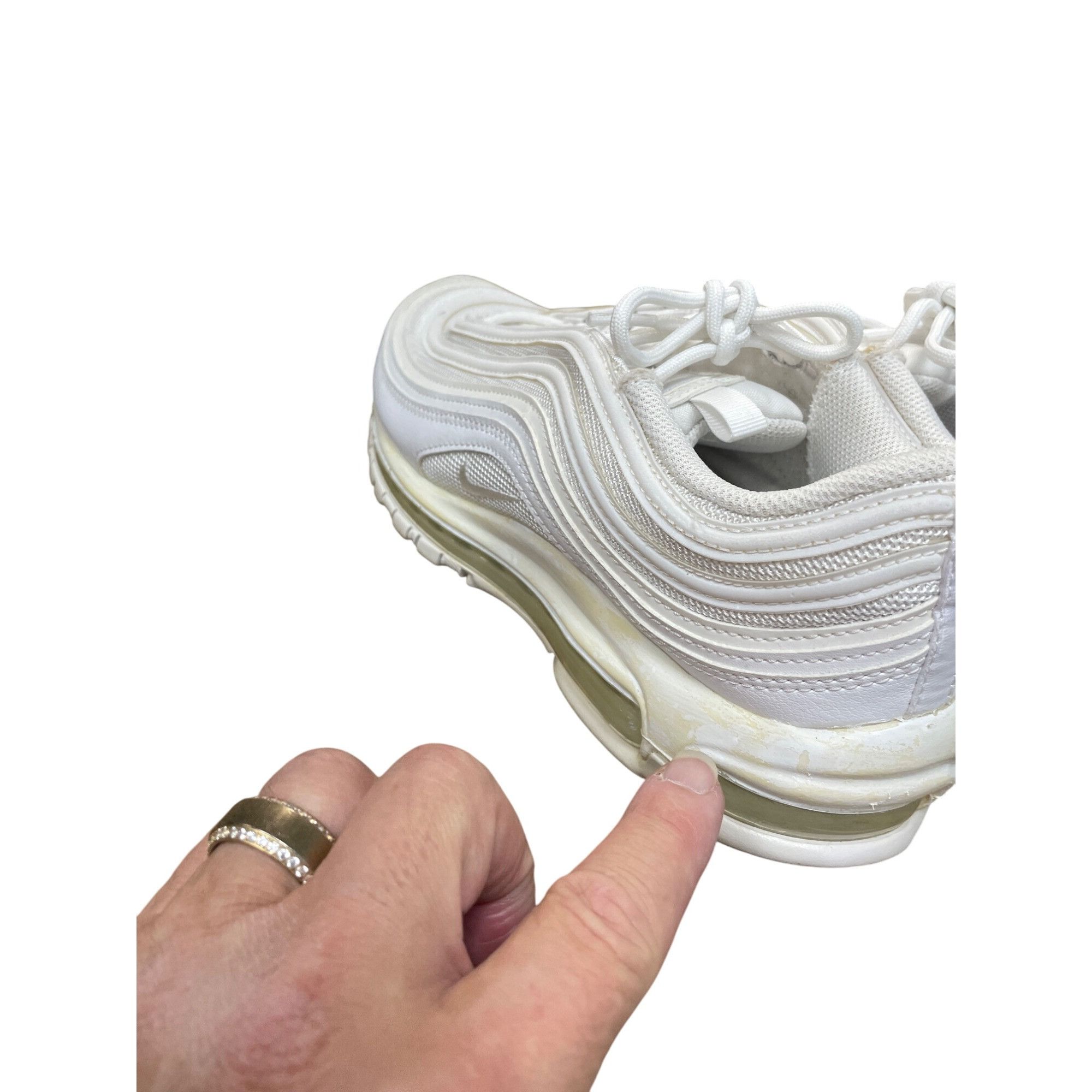 Nike Nike Air Max 97 Triple White Womans Low Top Sneakers Sz 10 S Size US 10 / IT 40 - 13 Thumbnail
