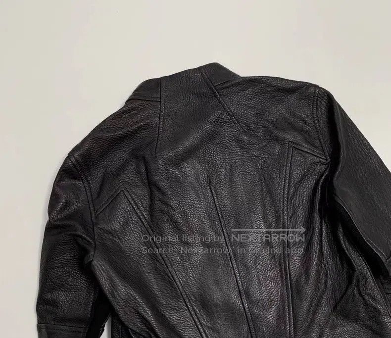 Helmut Lang Helmut Lang Women's Modified Biker Leather Jacket Size S / US 4 / IT 40 - 3 Thumbnail