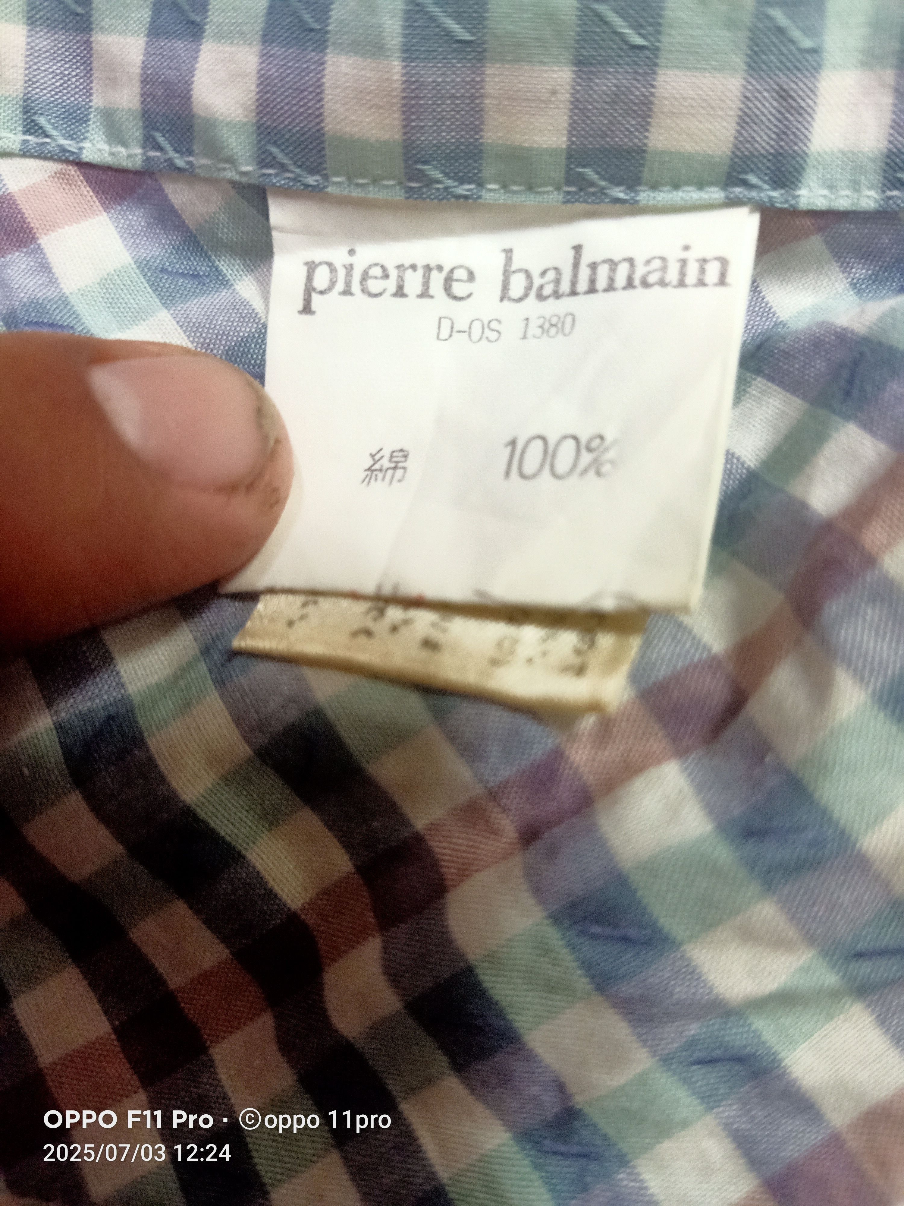 Pierre Balmain 🌟Vintage Pierre Balmain Paris Men Button Up 🌟 Size US M / EU 48-50 / 2 - 5 Thumbnail
