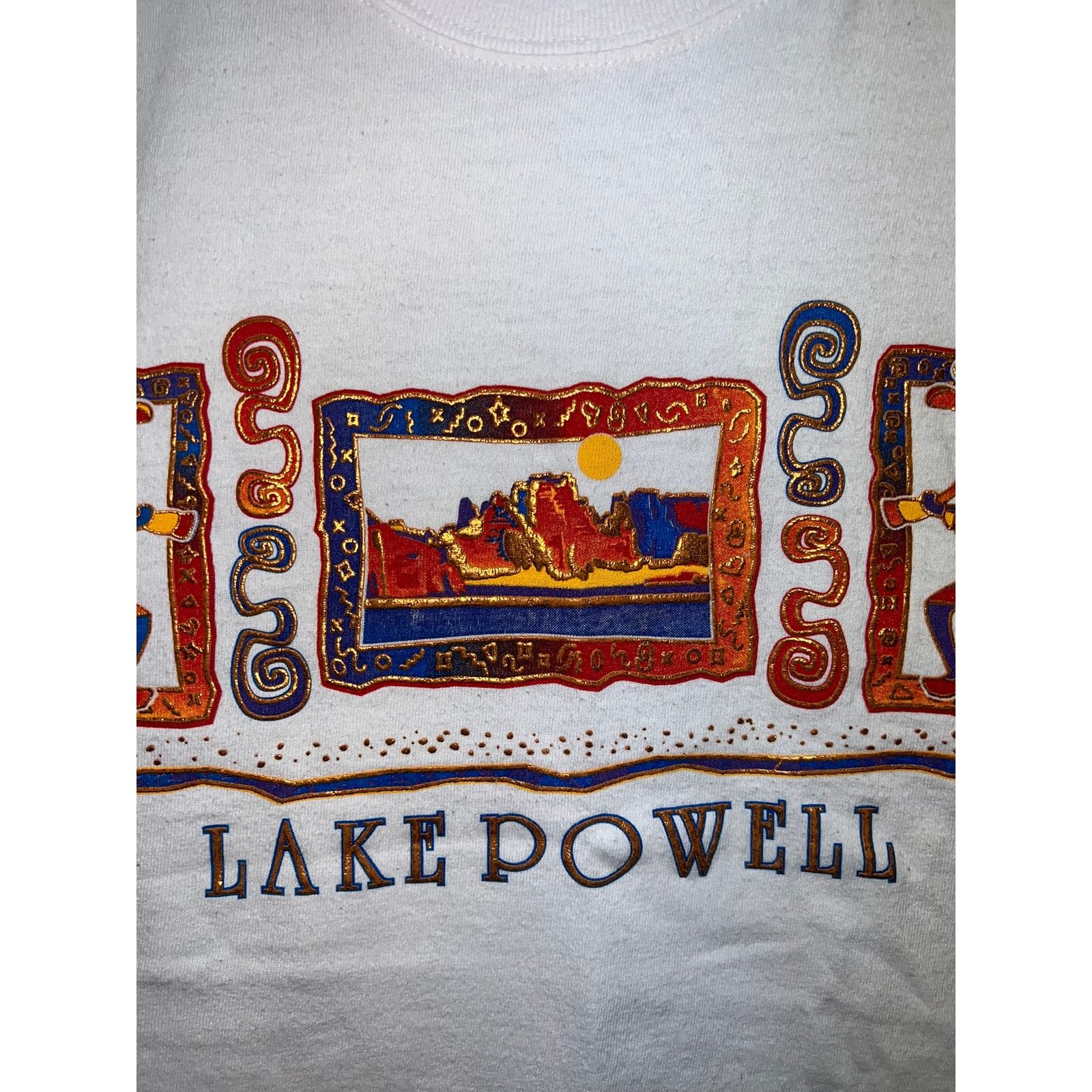 Gildan Vintage Lake Powell Shirt Kokopelli Southwestern Tee VTG M Size US M / EU 48-50 / 2 - 3 Thumbnail