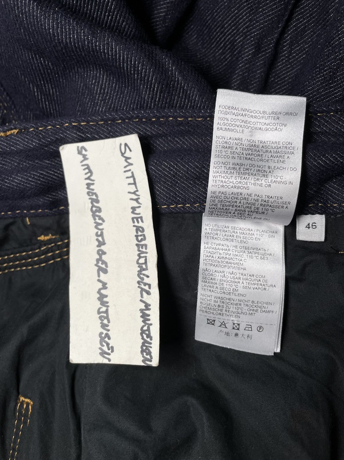Bottega Veneta Bottega Veneta Indigo Crinkled Denim Jeans Size US 36 / EU 52 - 15 Thumbnail