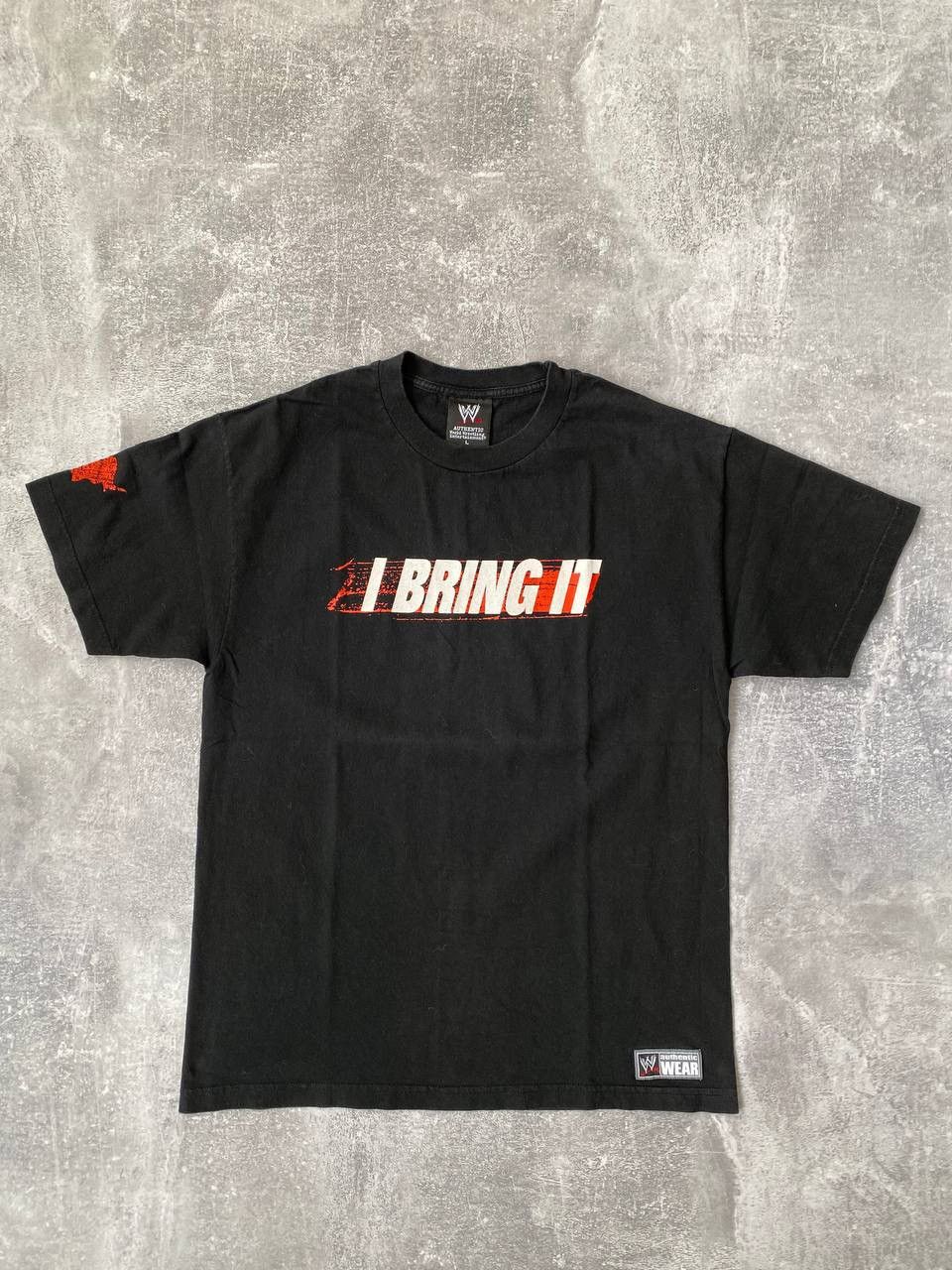 WWE Vintage The Rock Dwayne Johnson WWE "| Bring It" T-Shirt Size US L / EU 52-54 / 3 - 1 Thumbnail