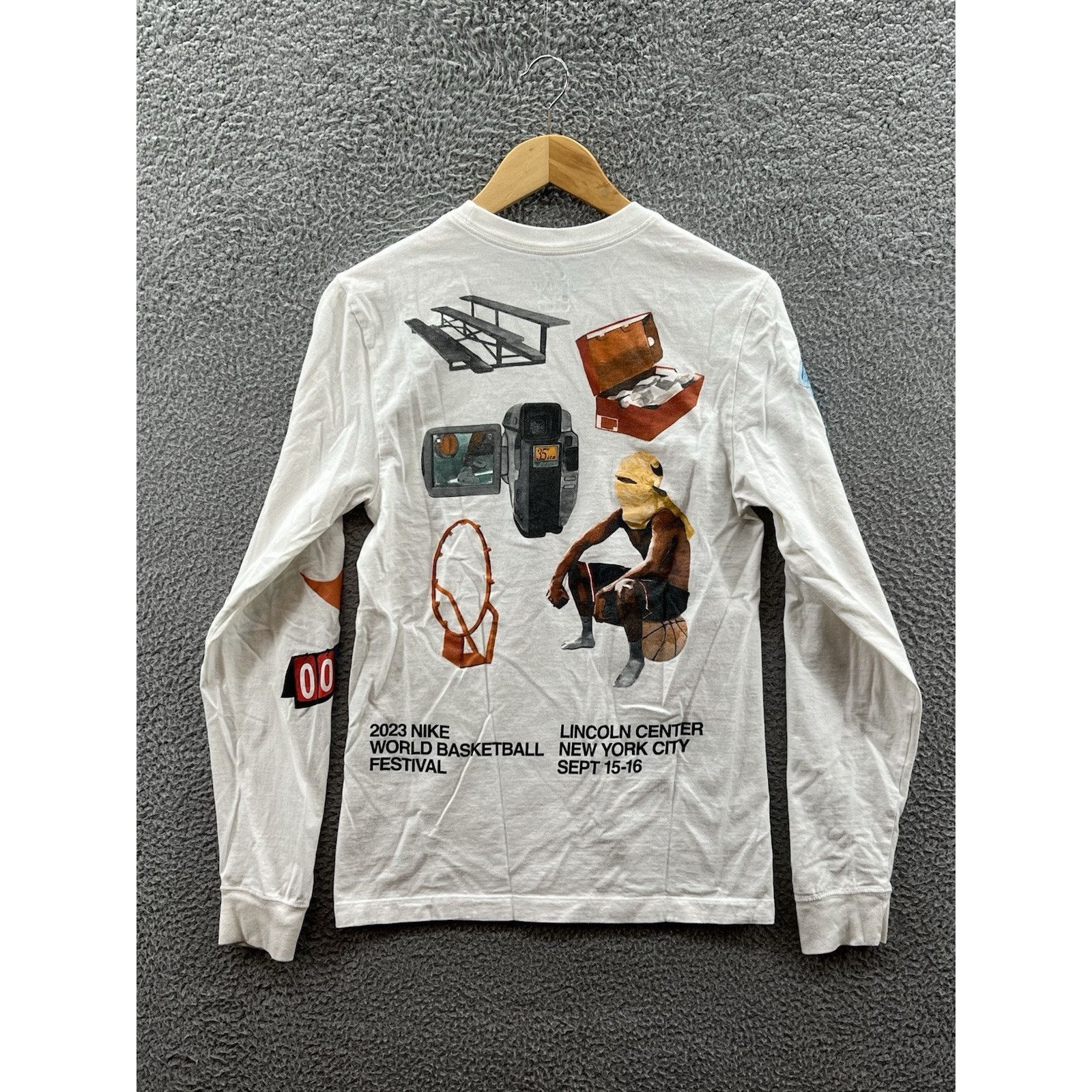 Nike Nike World Basketball Festival 2023 White Long-sleeve Shirt Size US XS / EU 42 / 0 - 2 Thumbnail
