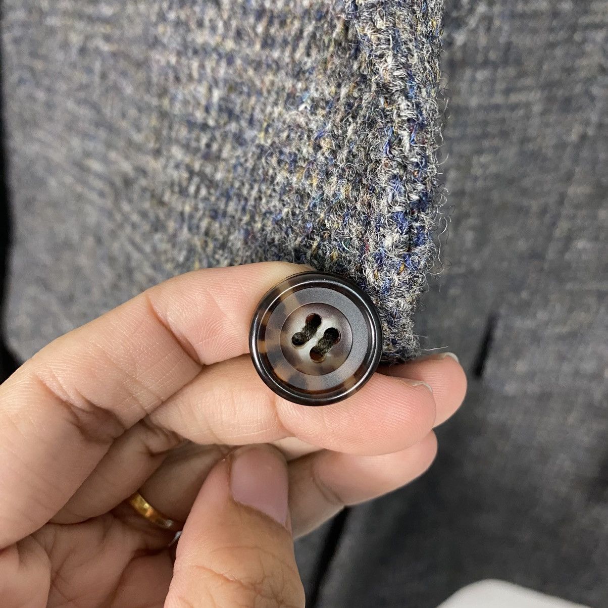 Harris Tweed 📌Vintage Wool Jacket Harris Tweed Herringbone Size US M / EU 48-50 / 2 - 17 Thumbnail