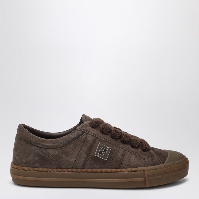 Fendi Fendi Brown Suede Low-Tops Domino Trainers Size US 9.5 / EU 42-43 - 1 Thumbnail