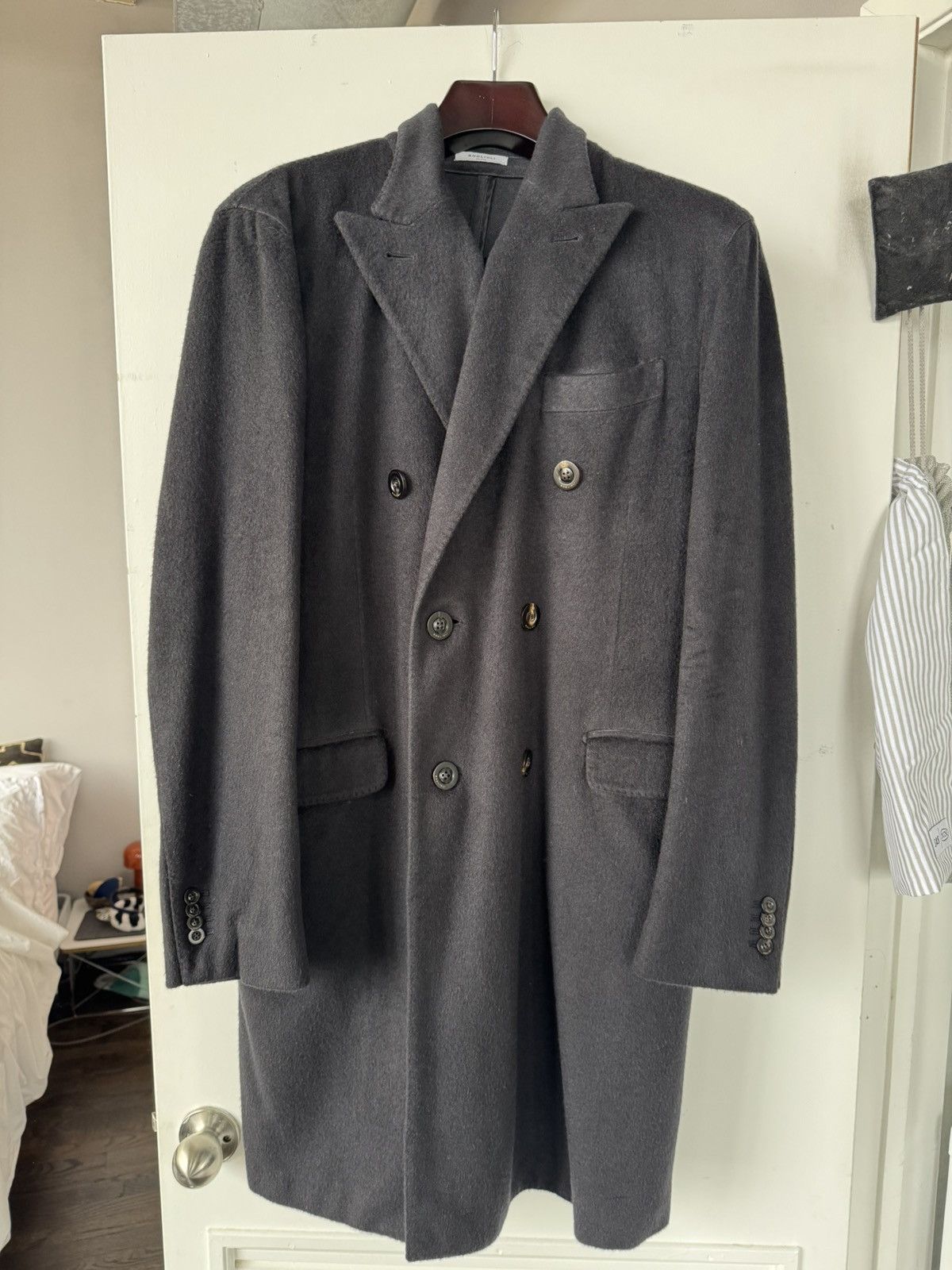 Boglioli Cashmere Double Breasted Boglioli Overcoat Size US M / EU 48-50 / 2 - 1 Thumbnail