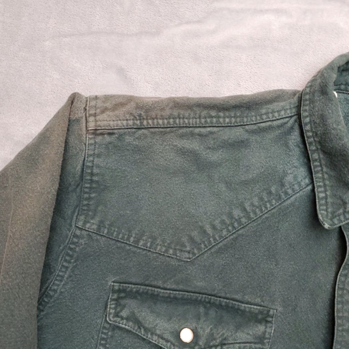 Vintage VINTAGE Pine Canyon Shirt Mens XL Green Chamois Flannel Pearlsnap Flap Pocket Western Button-Up Cotton Long Sleeve Collared Size US XL / EU 56 / 4 - 4 Thumbnail
