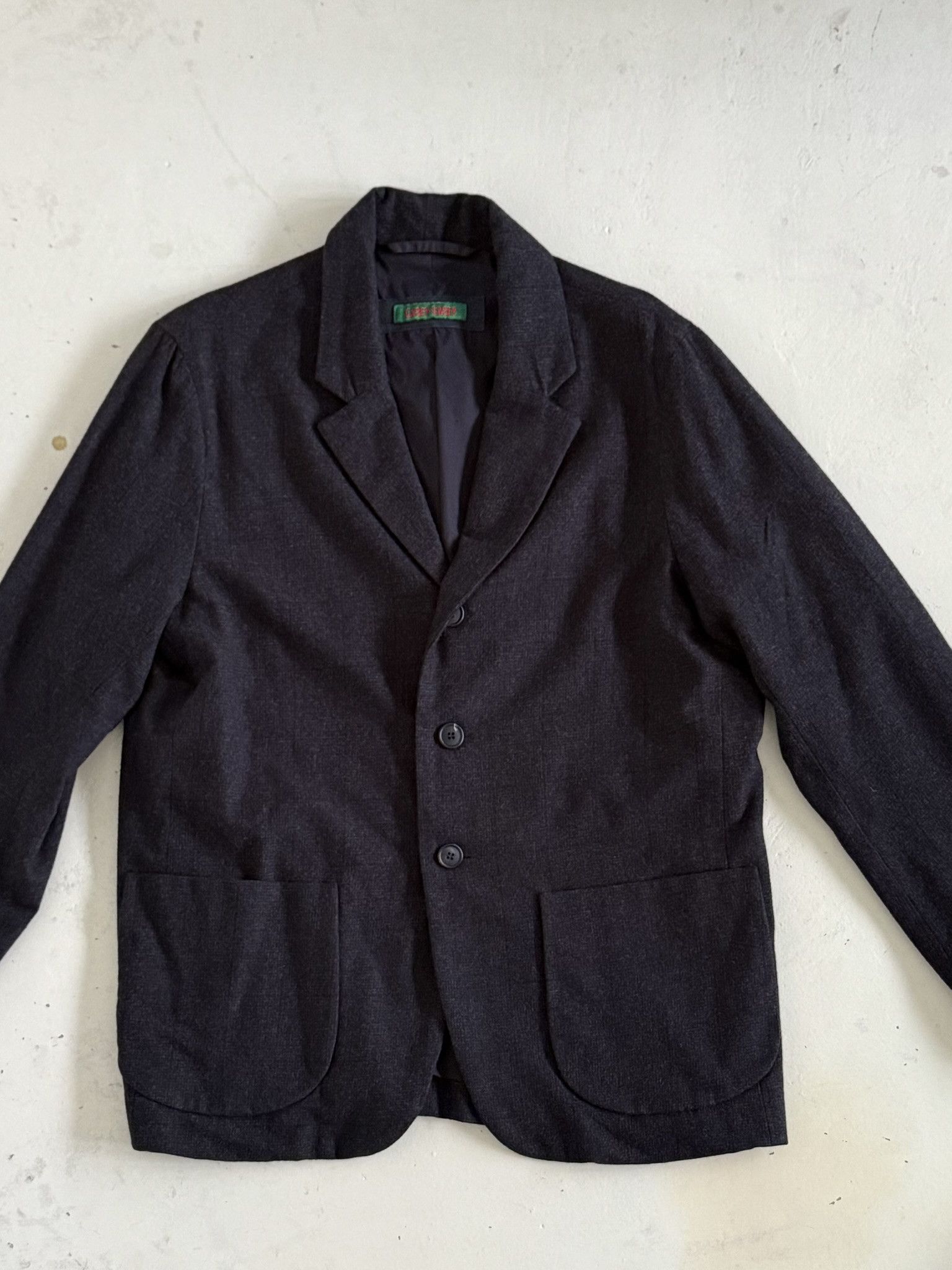 Casey Casey Wool Plaid Gray Charcoal Coat / Suit Size M Size 38R - 3 Thumbnail