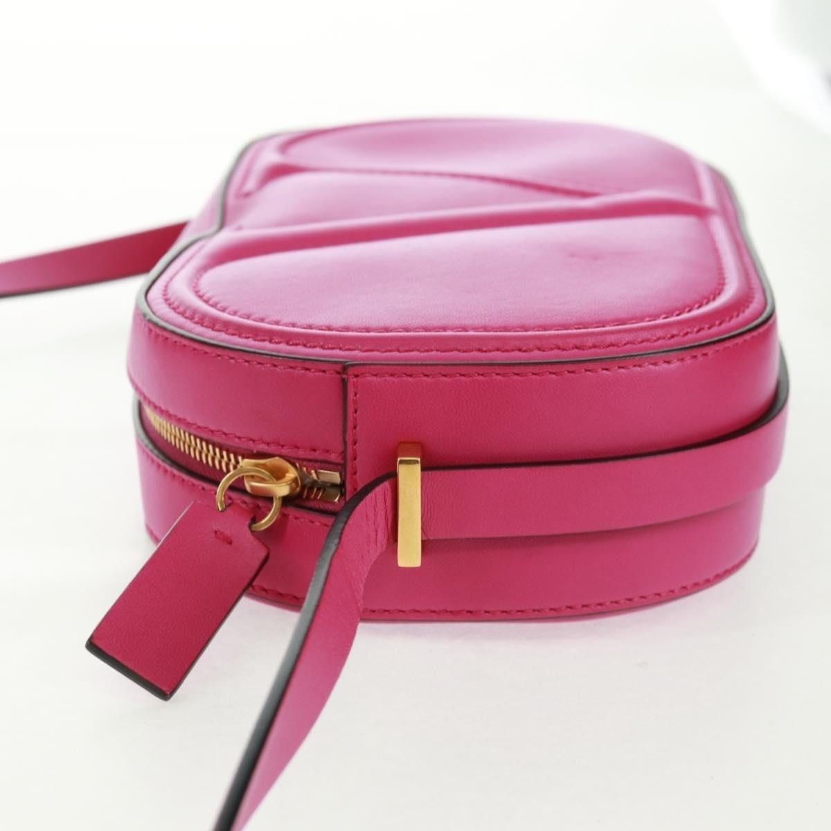 Valentino Valentino Leather V Logo Walk Shoulder Bag Pink Size ONE SIZE - 4 Thumbnail