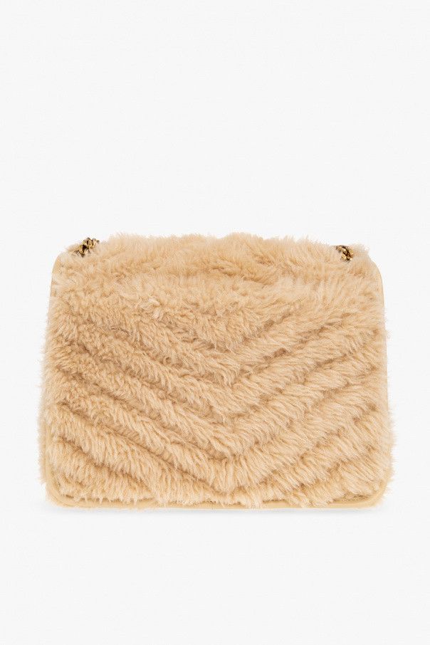 Saint Laurent Paris o1s1wg111125 YSL Bo Mng Niki Medium Shearling Shoulder Bag Size ONE SIZE - 3 Thumbnail