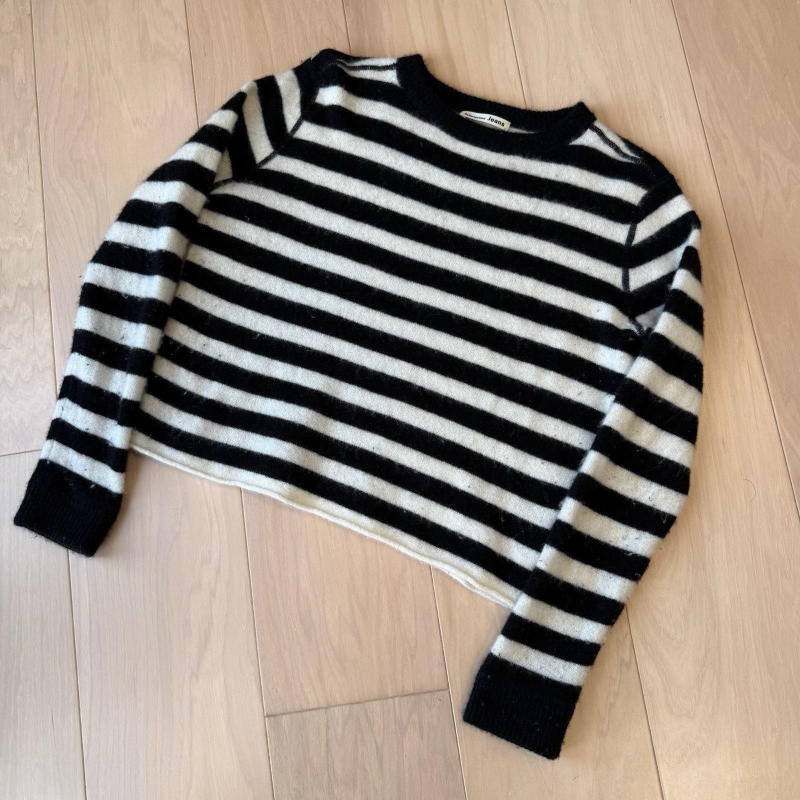 Reformation Reformation Cashmere Sweater Women's S Black White Stripped Size S / US 4 / IT 40 - 11 Thumbnail