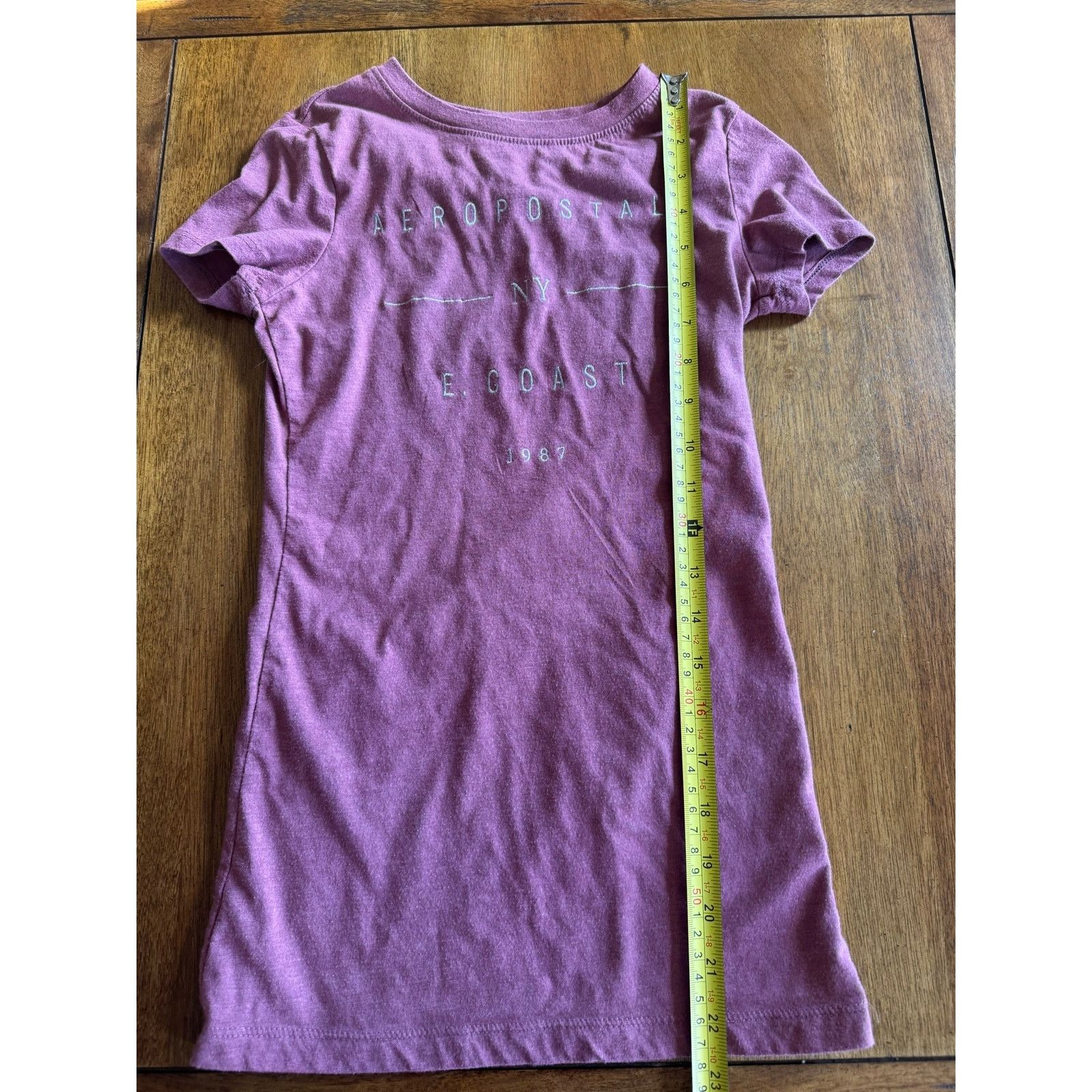 Aeropostale Aeropostale NY East Coast 1987 Tee XS Pink Graphic T-Shirt Size XS / US 0-2 / IT 36-38 - 8 Thumbnail