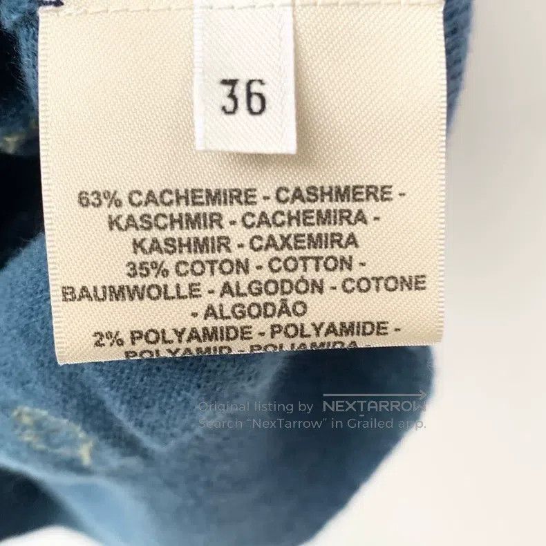 Hermes Hermes Blue knitted sweater Size XS / US 0-2 / IT 36-38 - 7 Thumbnail