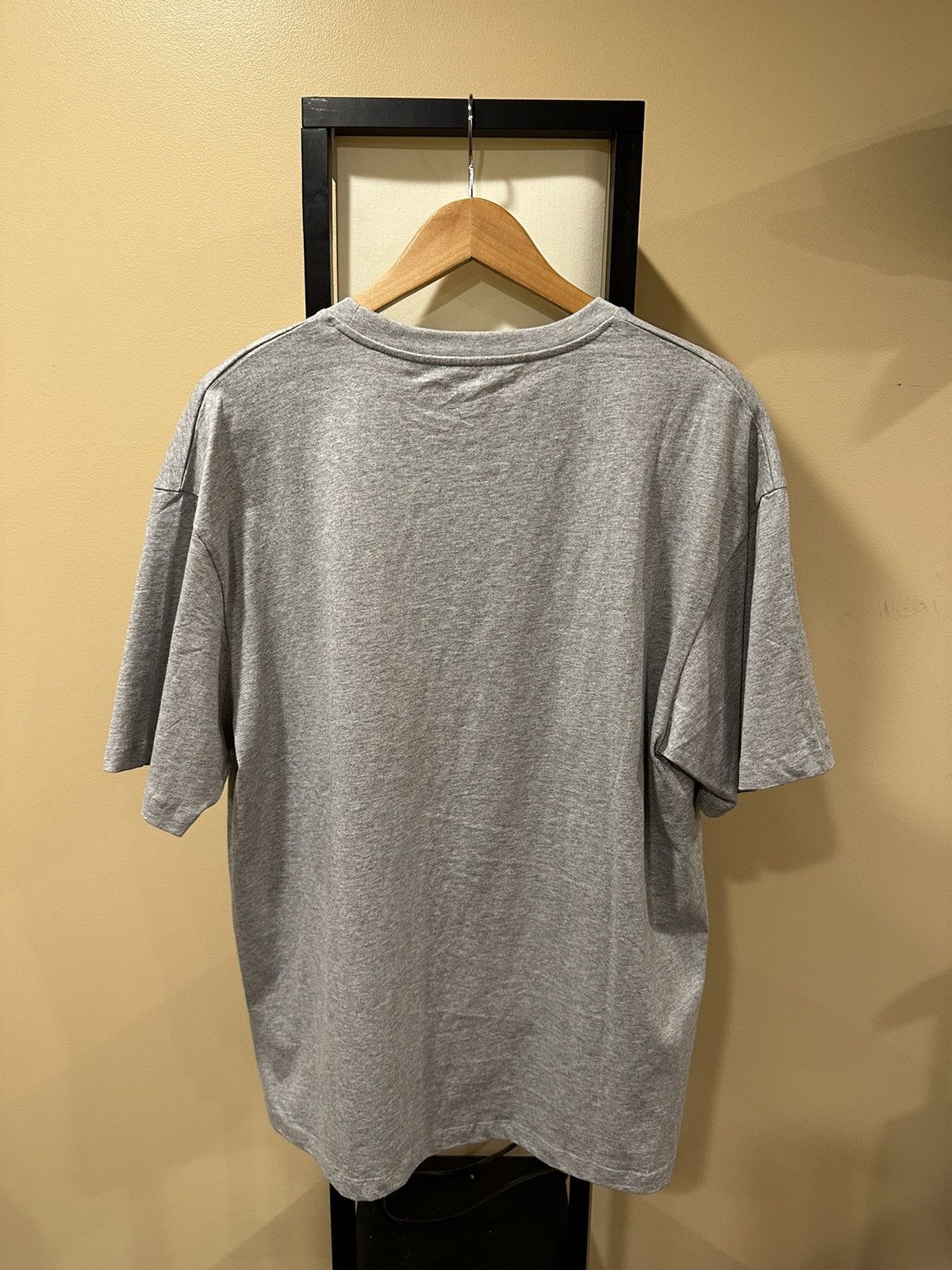 Celine × Hedi Slimane Celine Gradient Logo Print Grey Melange Loose T-Shirt Size US L / EU 52-54 / 3 - 2 Thumbnail