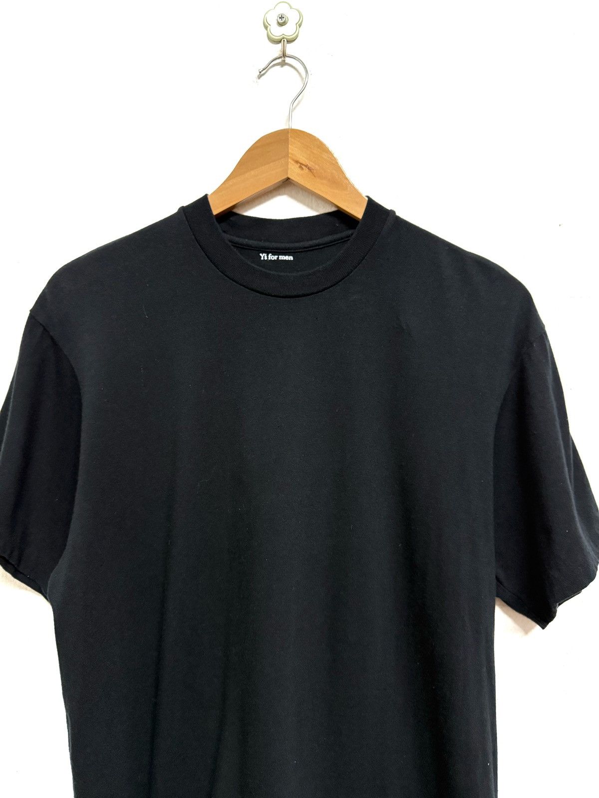 Y's for Men Y’s For Men Yohji Yamamoto Plain Black Tshirt Size US M / EU 48-50 / 2 - 2 Thumbnail