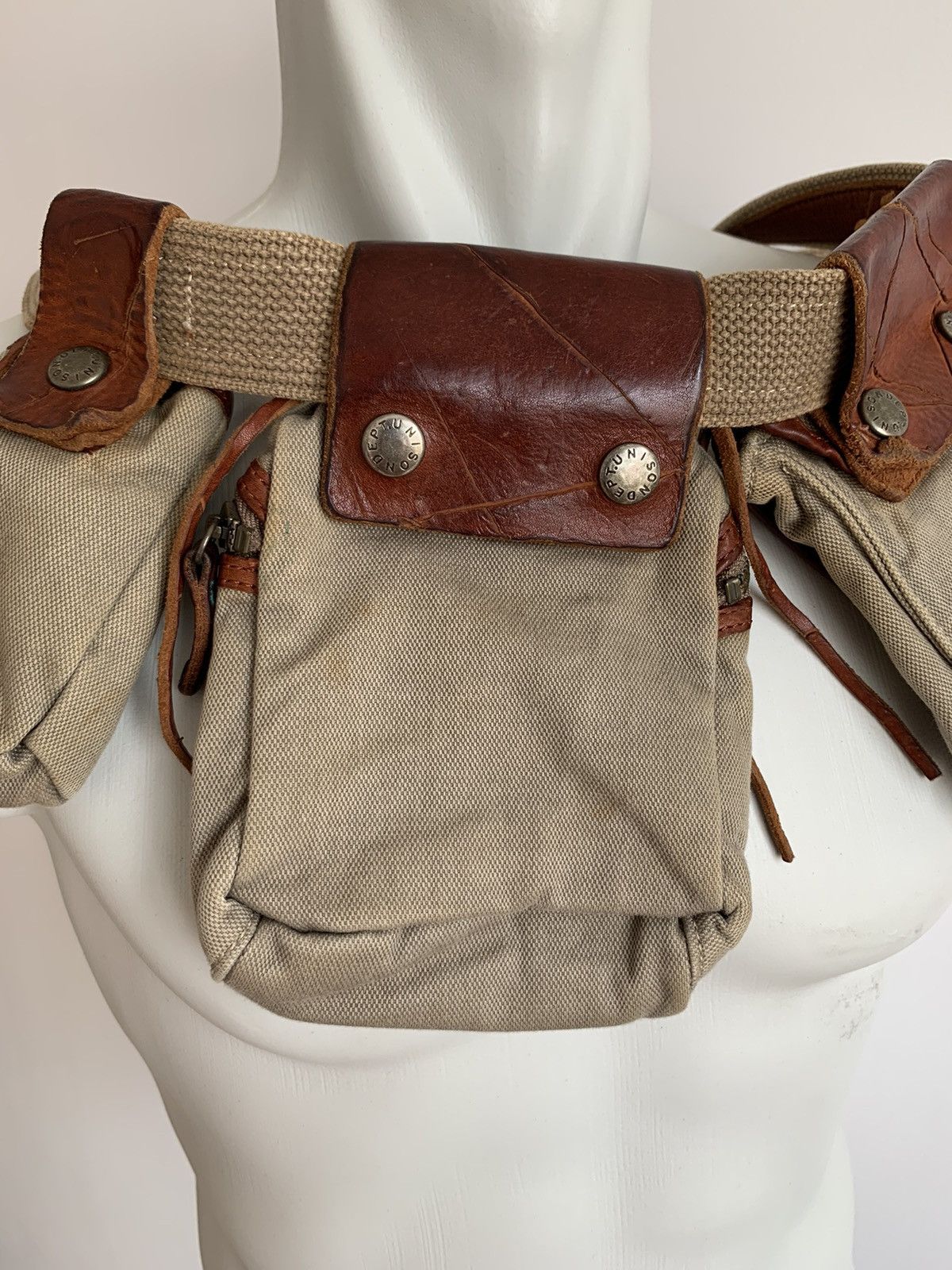 Genuine Leather Unison Dept Cargo Utility Bag Size ONE SIZE - 12 Thumbnail