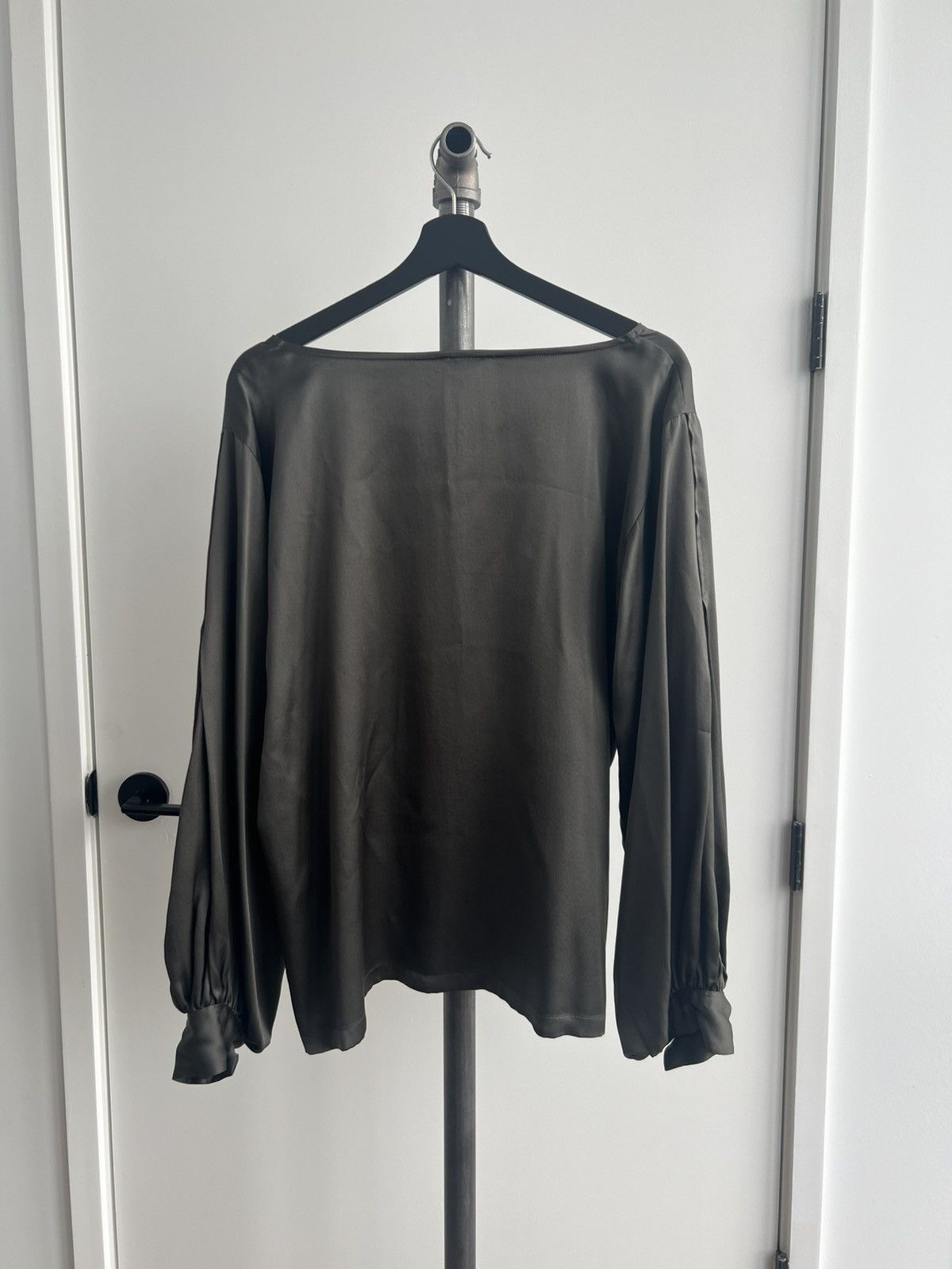 Dries Van Noten '00s Boat-Neck Silk Blouse Size M / US 6-8 / IT 42-44 - 7 Thumbnail