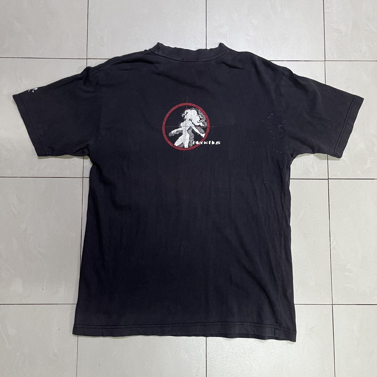 Hook-Ups × Vintage Rare Vintage Black Flys Female Target T Shirt Size US S / EU 44-46 / 1 - 8 Thumbnail