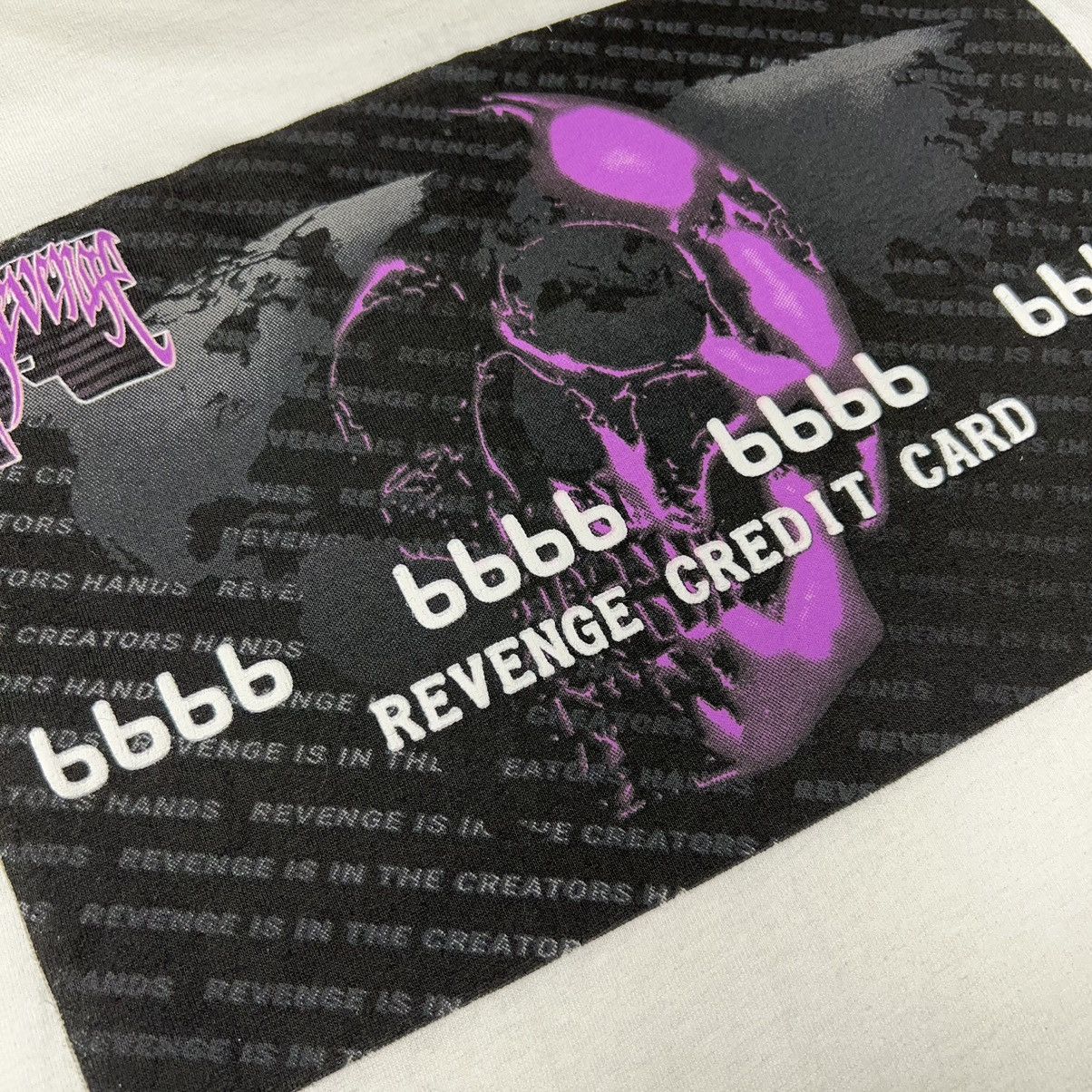 Revenge Revenge Credit Card Logo Tee Shirt White Debit Skull XXX Size US L / EU 52-54 / 3 - 9 Thumbnail