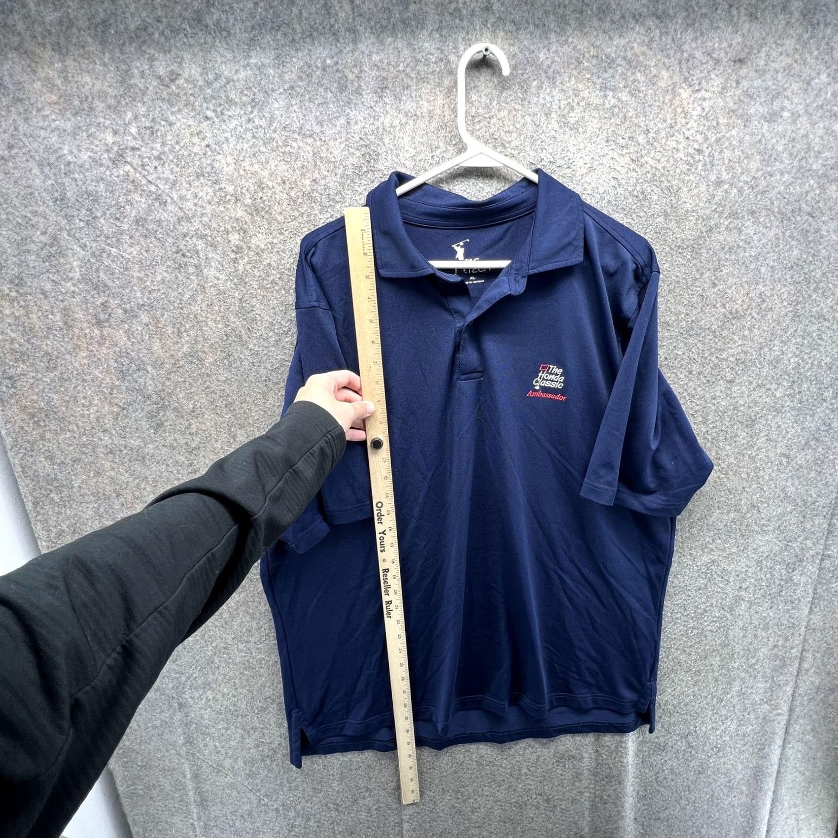 Vintage F&G Tech Polo Shirt Mens XL Blue Solid Honda Classic Golf Performance Ambassador Shirt Size US XL / EU 56 / 4 - 5 Thumbnail