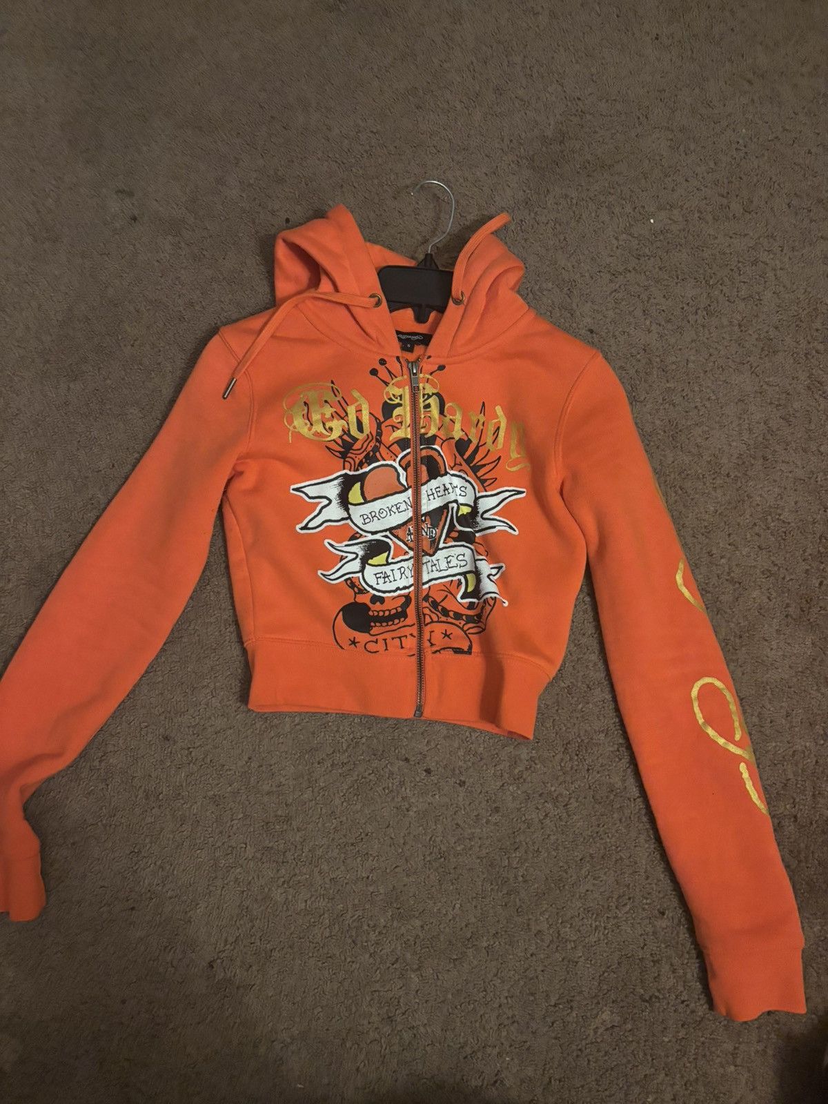 Ed Hardy Cropped ed hardy hoodie Size S / US 4 / IT 40 - 1 Thumbnail