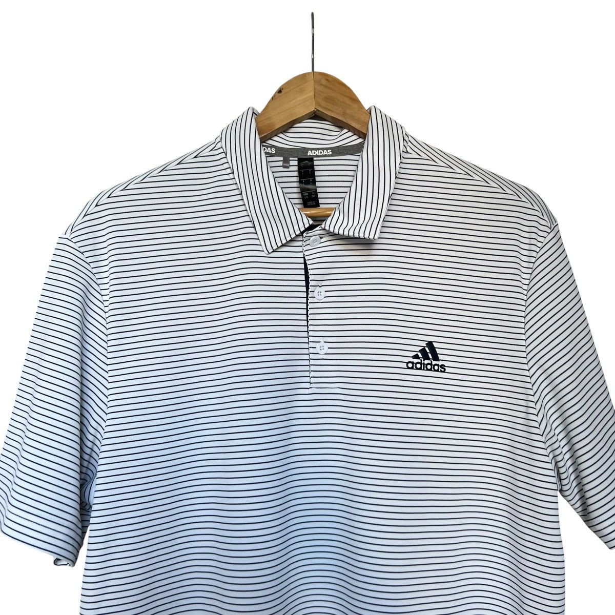 Adidas Adidas Drive Pin Stripe Golf Polo Shirt Size US L / EU 52-54 / 3 - 3 Thumbnail