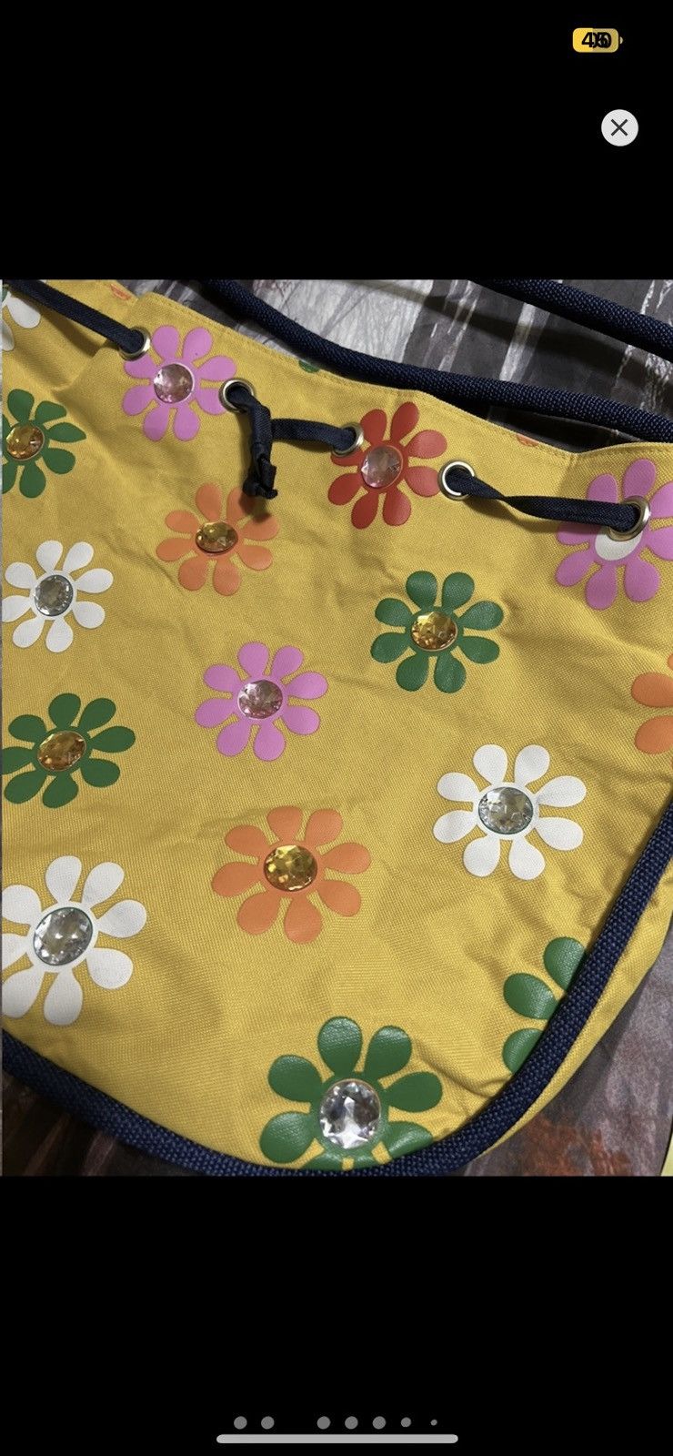 Vintage ***FINAL DROP***RARE 90s JEWEL PULL CLOSURE TOTE BAG O/S Size ONE SIZE - 3 Thumbnail