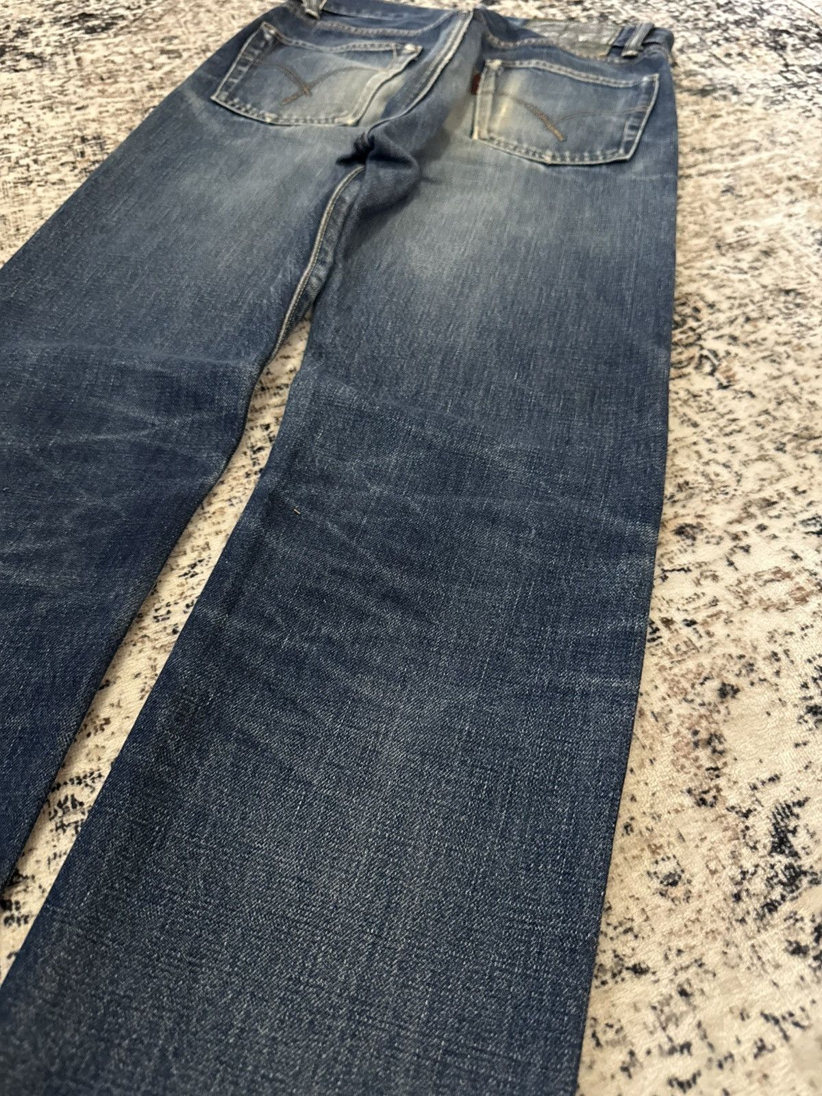 Japanese Brand Blue Blue Japan Indigo Wash Selvedge Redline Jeans Size US 28 / EU 44 - 16 Thumbnail
