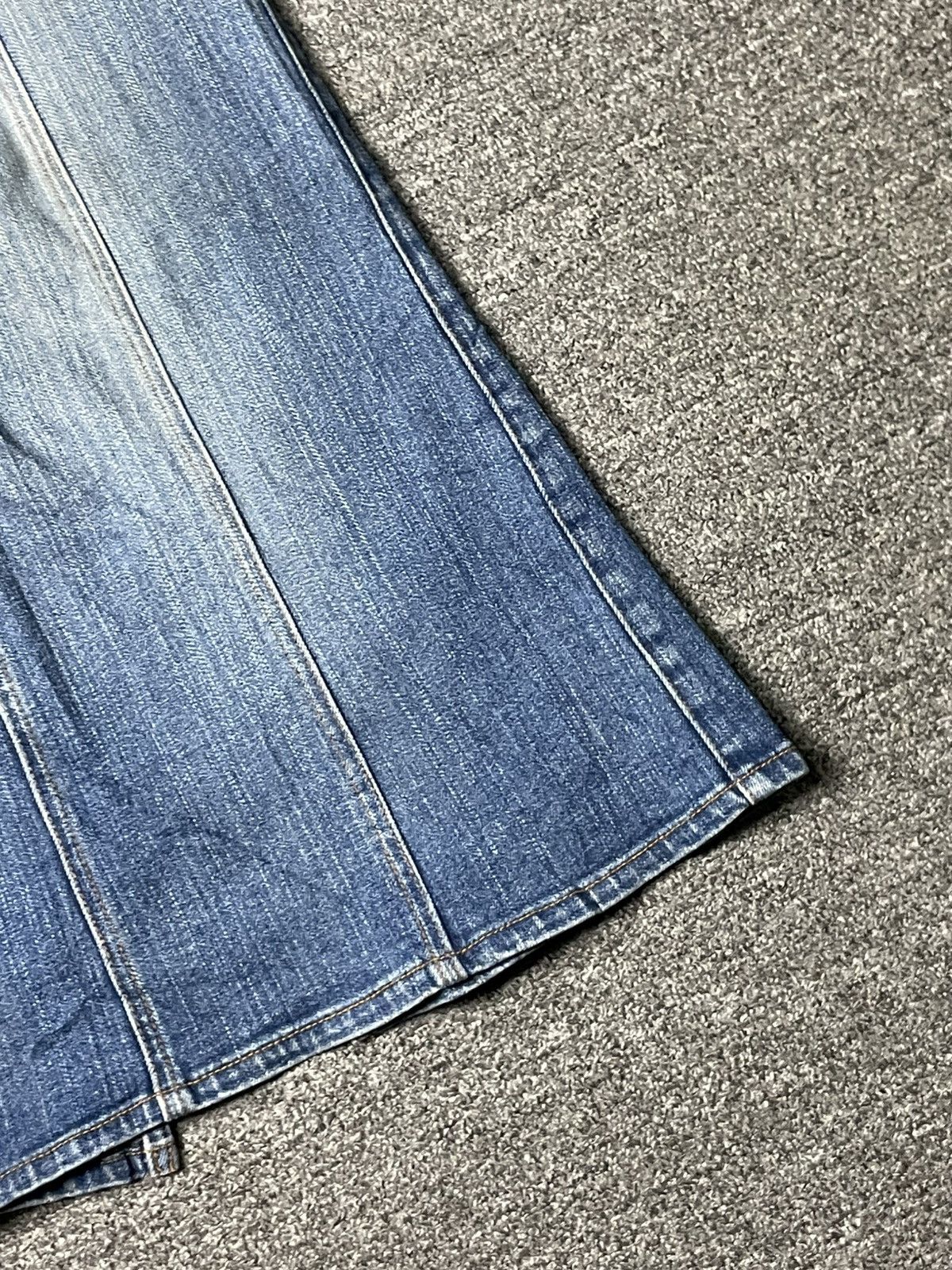 Japanese Brand × Vintage STRETCH Japanese Brand Mermaid Jeans Skirt (83) Size 26" / US 2 / IT 38 - 4 Thumbnail