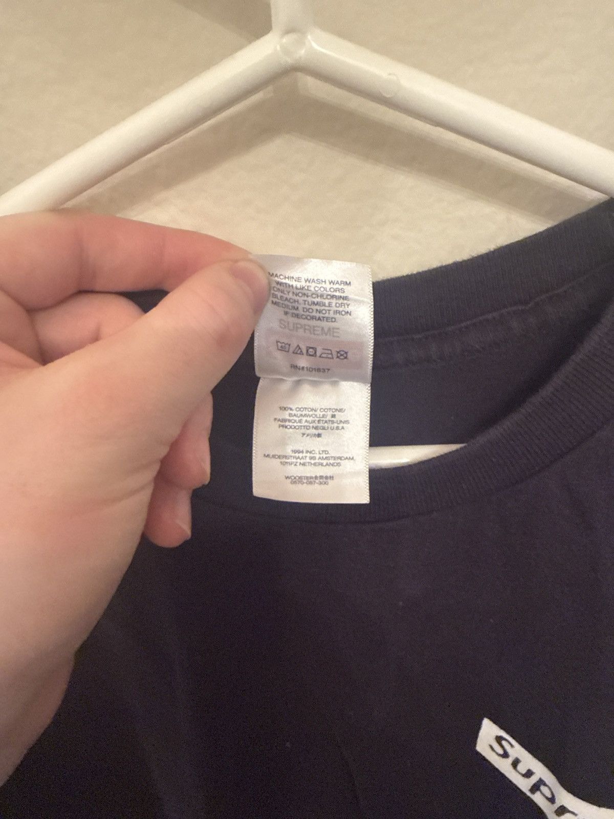 Supreme Supreme Static black tee Size US L / EU 52-54 / 3 - 2 Thumbnail