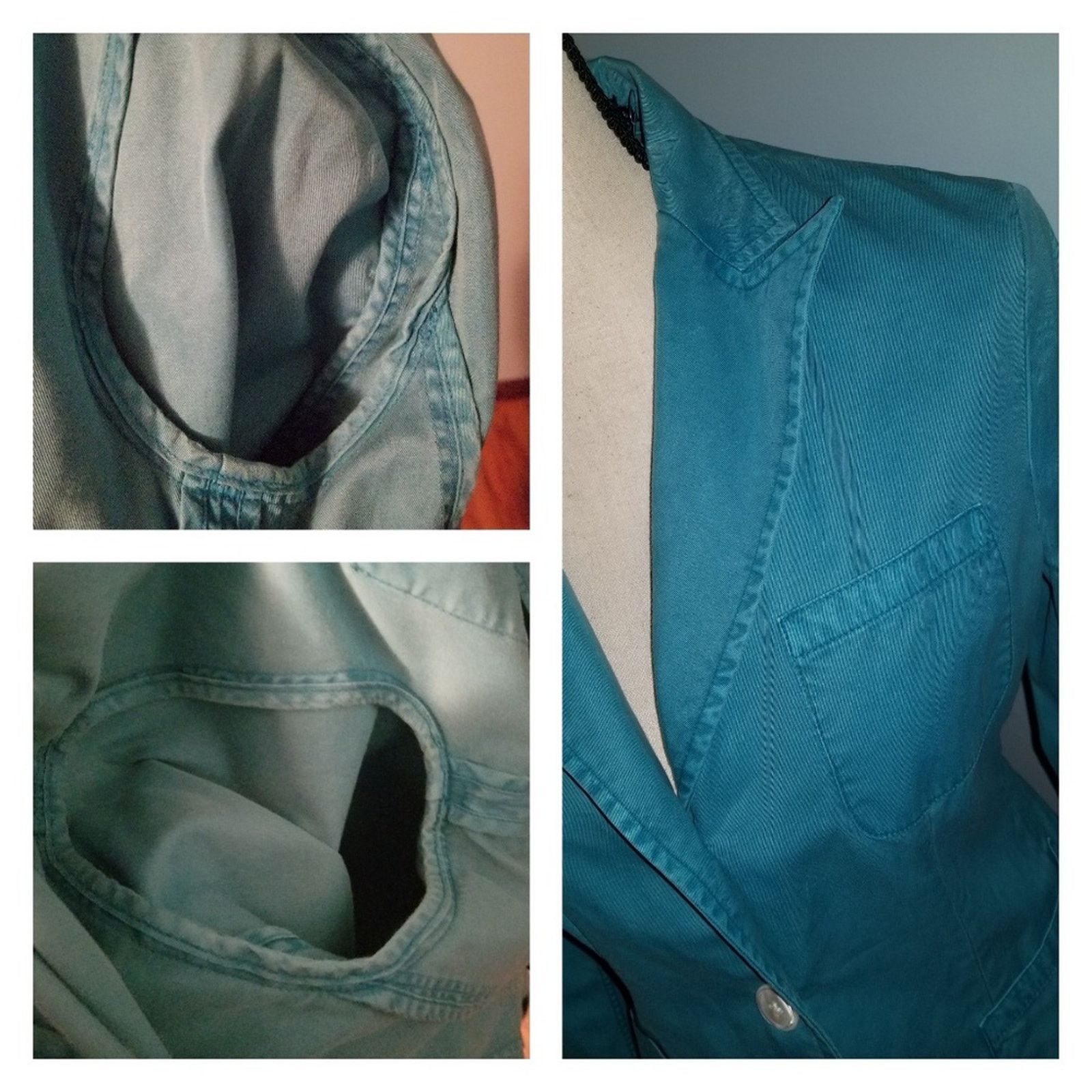 Ralph Lauren Blue Label Ralph Lauren Blue Label Teal Blue Cotton Jacket Size M / US 6-8 / IT 42-44 - 5 Thumbnail