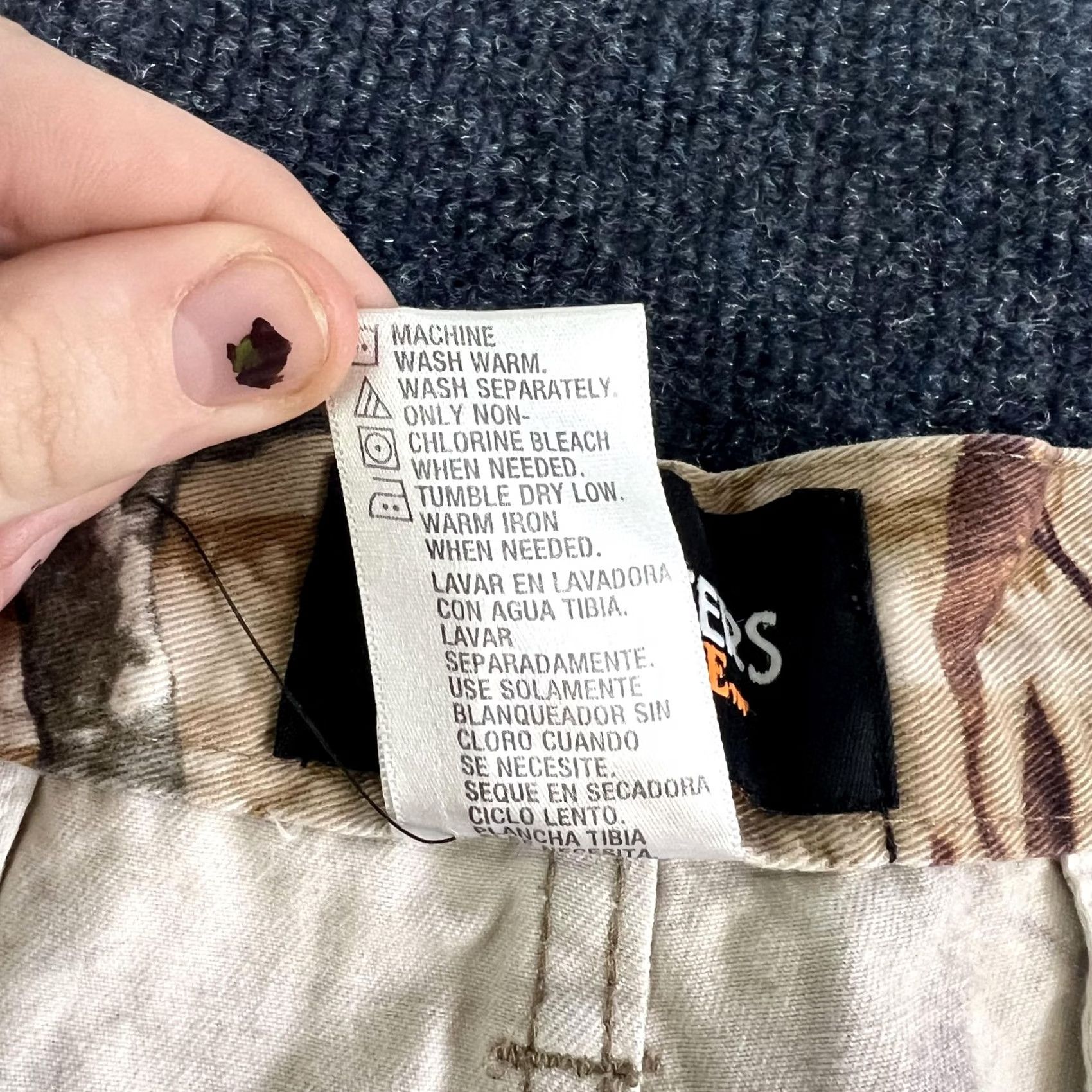 Vintage Outfitters Ridge Camo Cargo Pants Men XL Size US 36 / EU 52 - 5 Thumbnail
