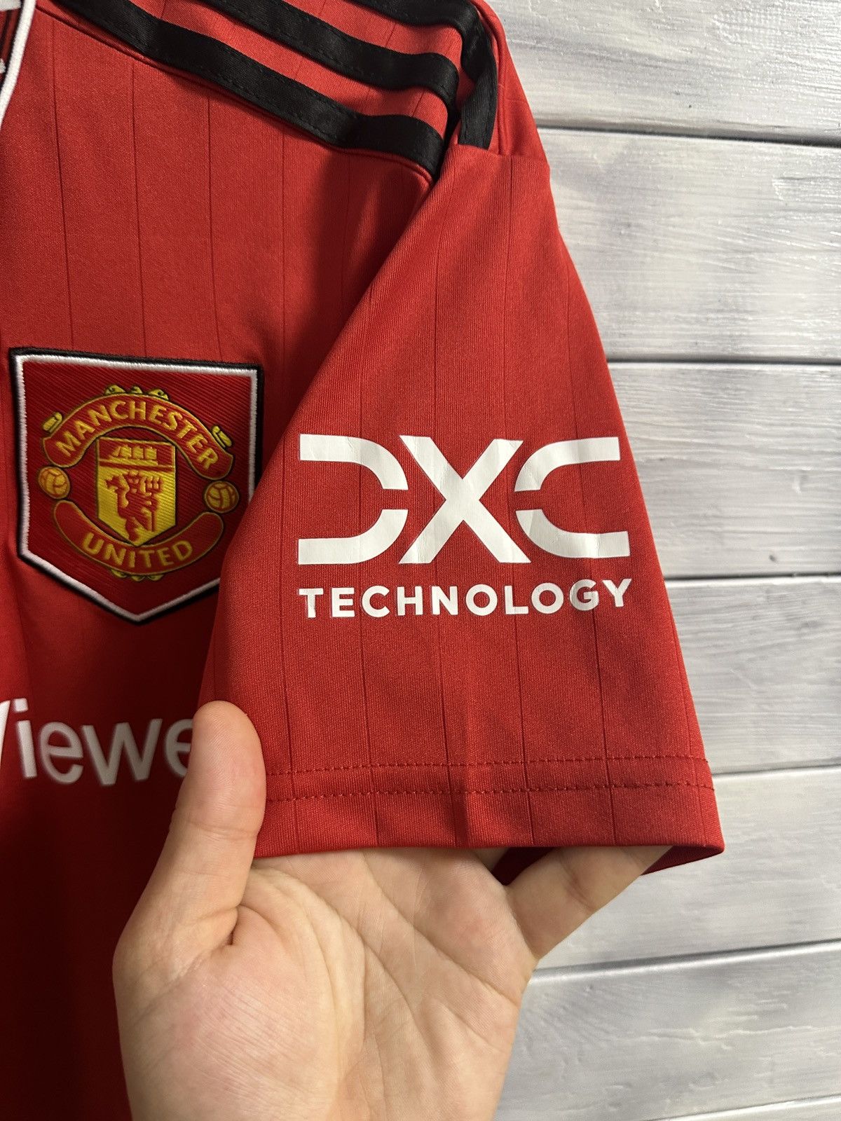 Adidas Rare Soccer Jersey Sancho 25 Manchester United Adidas 2022 Size US L / EU 52-54 / 3 - 9 Thumbnail
