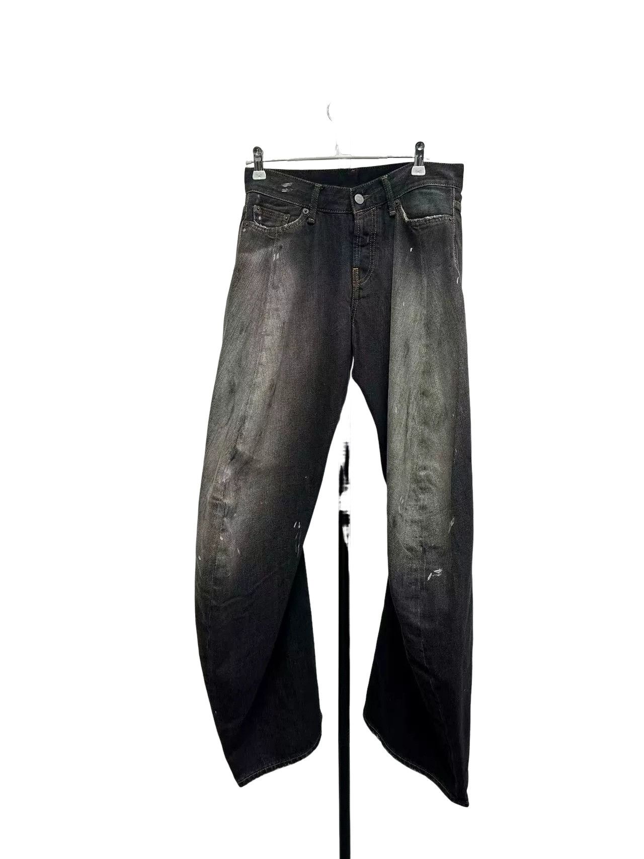 Acne Studios Acne Studios Splatter Wash Wide Leg Jeans 25 Size US 26 / EU 42 - 1 Thumbnail