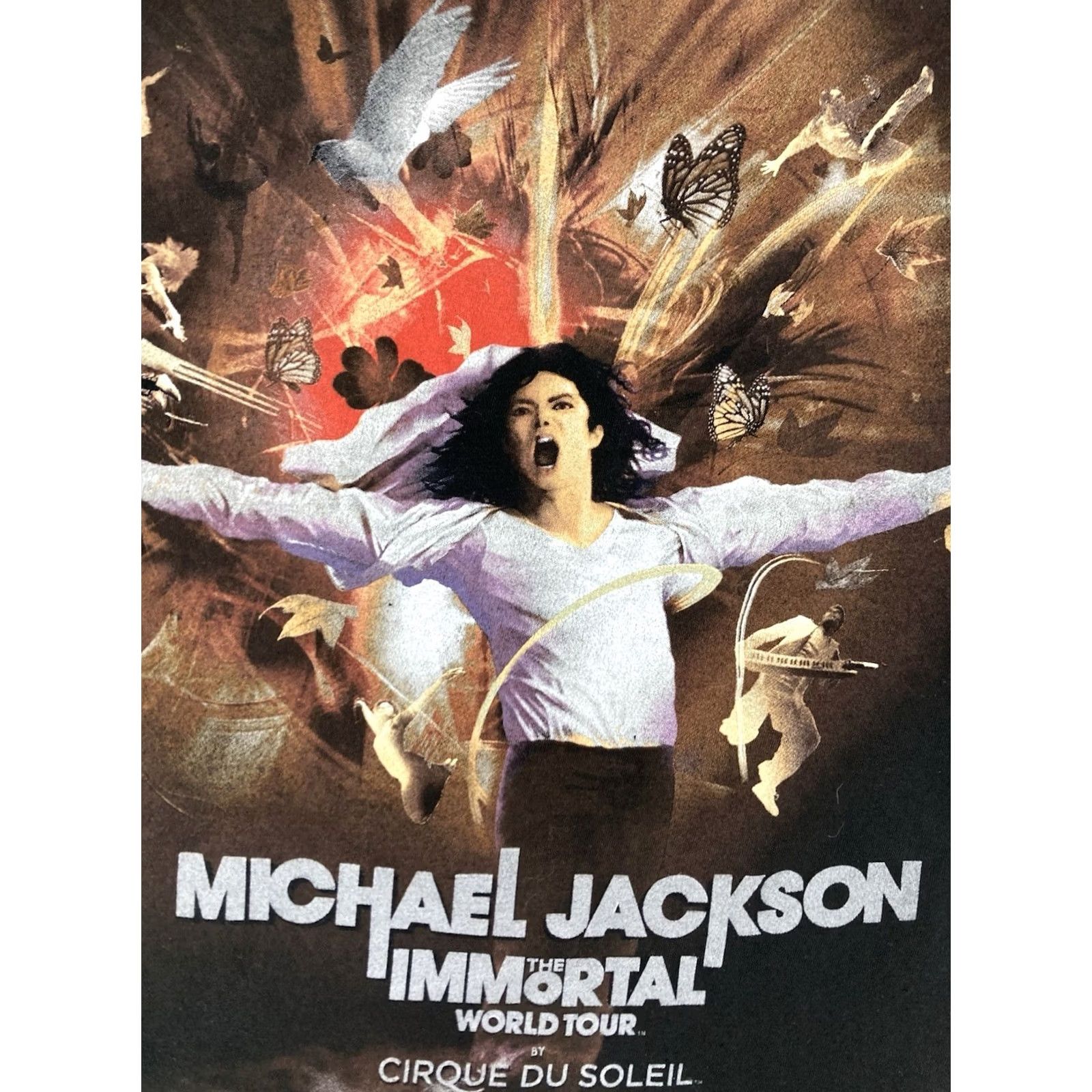 Vintage VINTAGE Cirque du Soleil Michael Jackson Immortal Tour Graphic T-shirt Women Medium Size M / US 6-8 / IT 42-44 - 2 Thumbnail