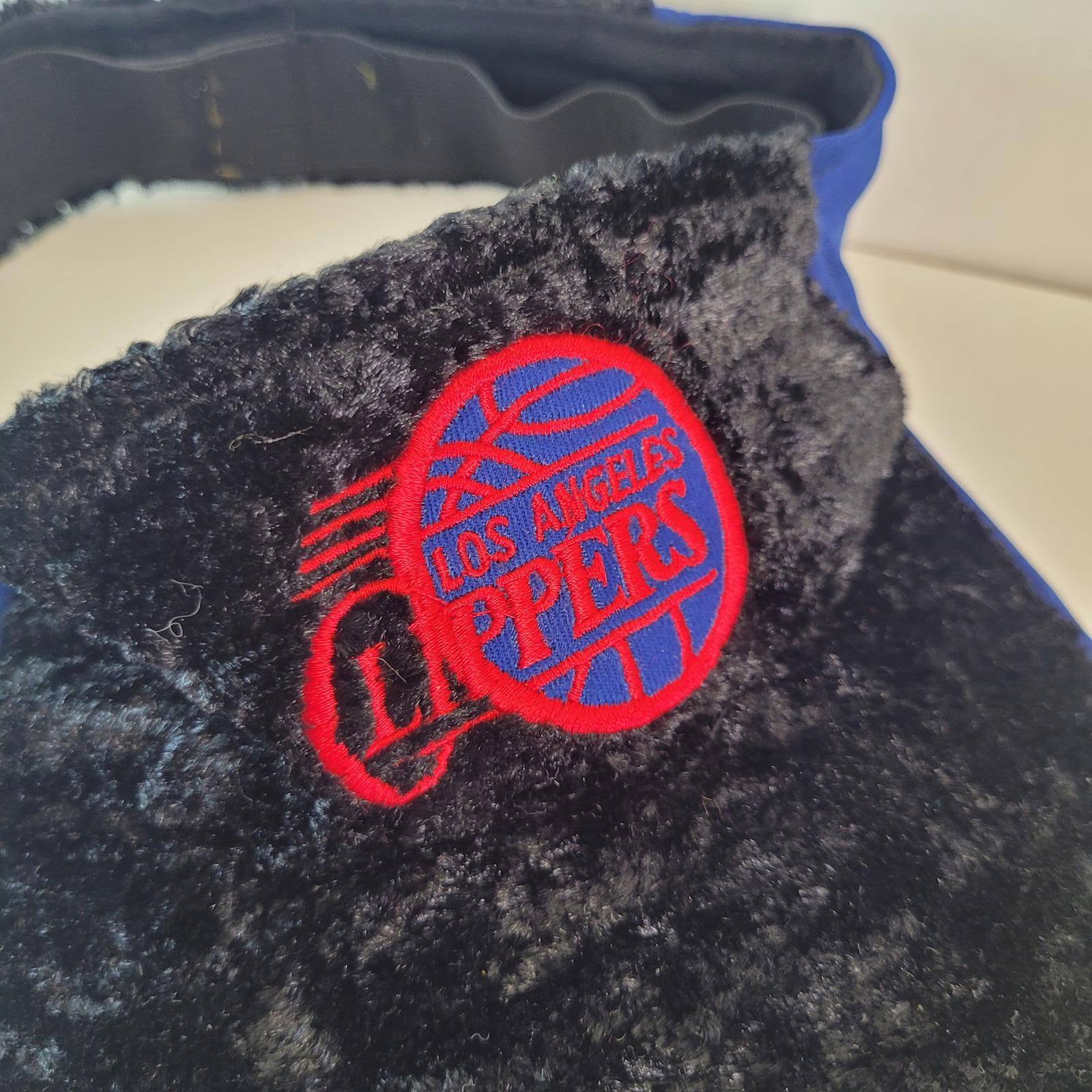Other LA Clippers Plush Visor Black Blue Elastic Band NBA - NEW Size ONE SIZE - 3 Thumbnail