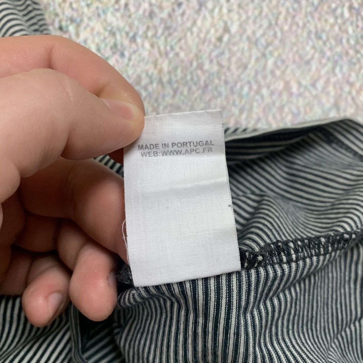 A.P.C. A.P.C. Rue Madame Paris Striped Pocket T Shirt Size US L / EU 52-54 / 3 - 6 Thumbnail