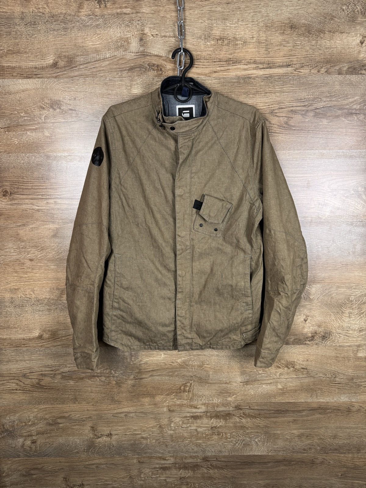 G-Star Vintage G Star Raw COMIC OVERSHIRT linen jacket military lin Size US M / EU 48-50 / 2 - 1 Thumbnail