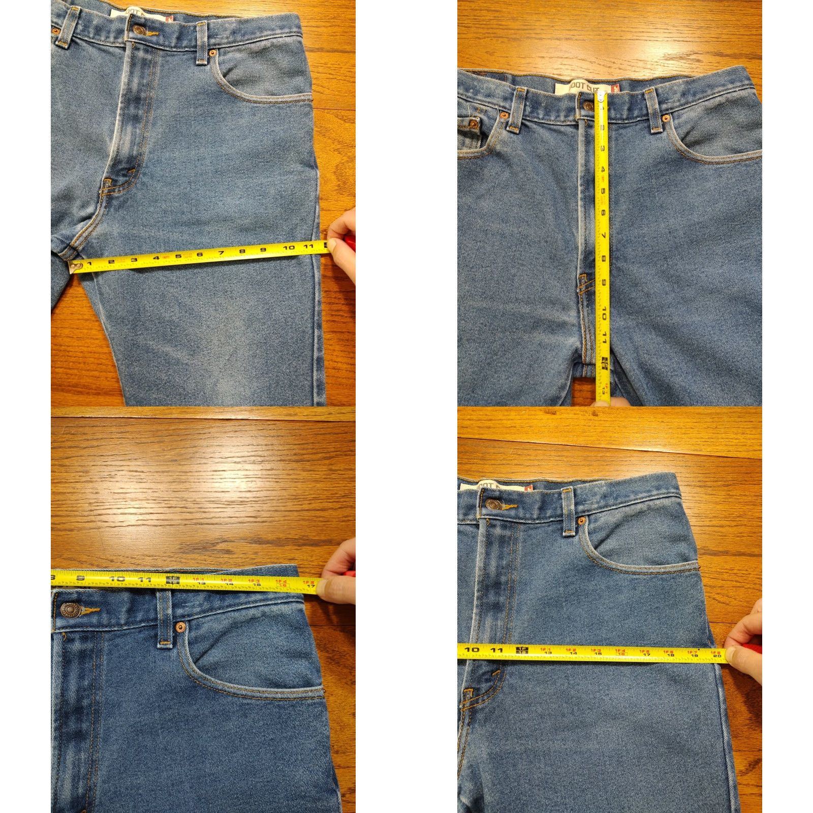 Levi's VINTAGE Levi’s 517 Jeans Denim Bootcut Mens 33x27 Blue 80s 90s Workwear Levi’s Logo 5-Pocket Design Zip Size US 33 - 8 Thumbnail