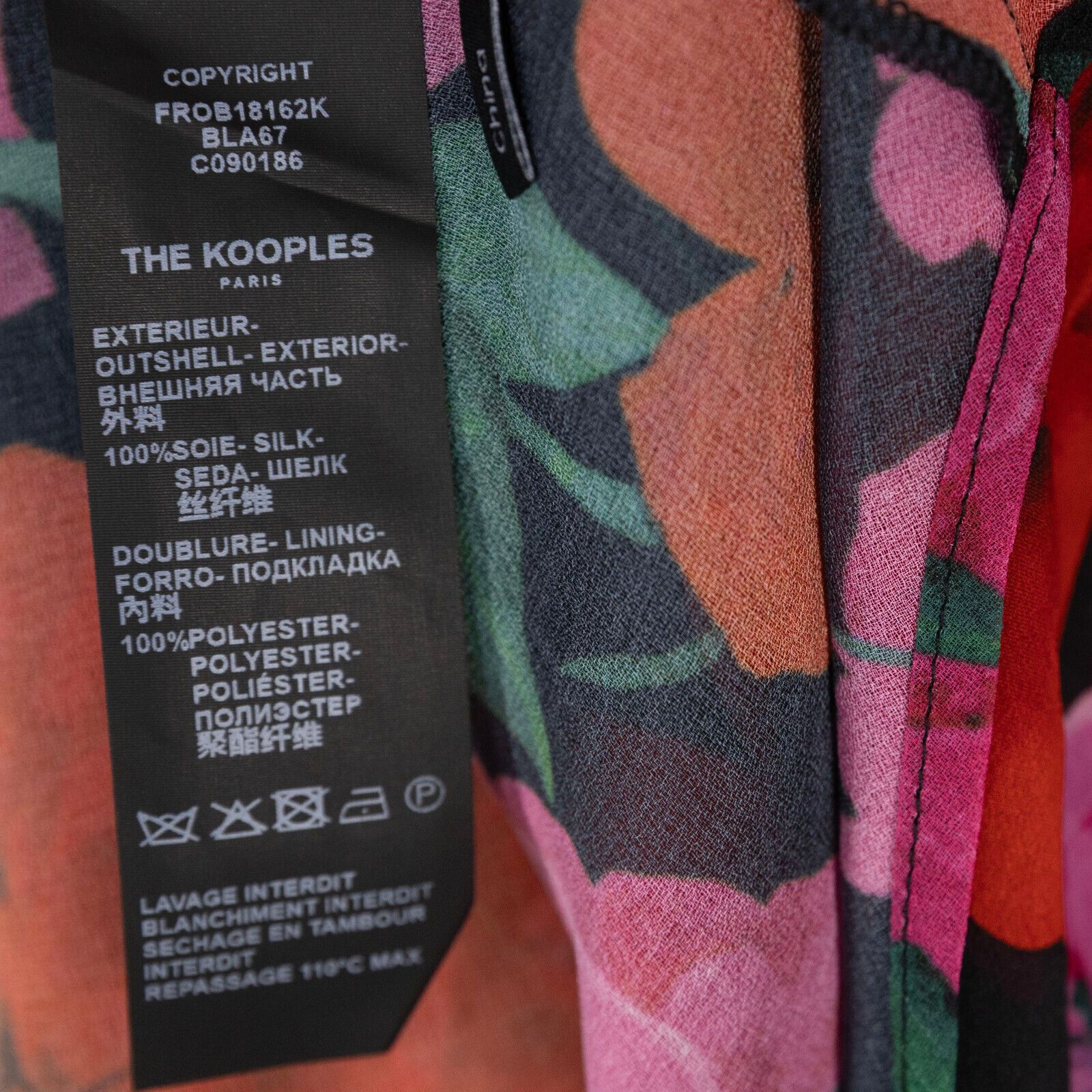 The Kooples The Kooples Dolce Vita Silk Floral Print Dress Multi Size 0 Size XS / US 0-2 / IT 36-38 - 6 Thumbnail