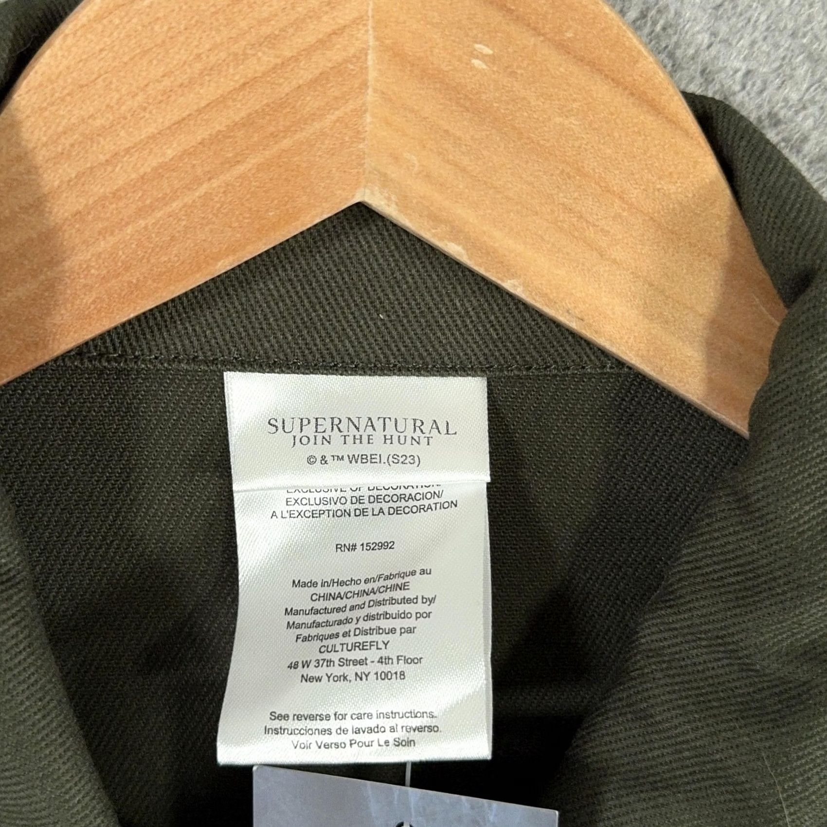 Vintage VINTAGE? CultureFly Supernatural Join The Hunt Mens XS Green Trucker Jacket Size US XS / EU 42 / 0 - 4 Thumbnail