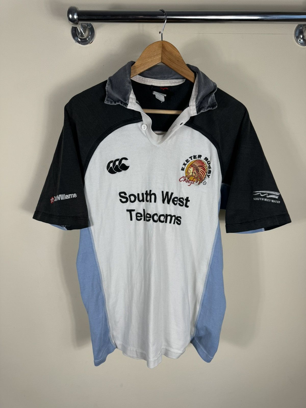 Vintage Canterbury Exeter Chiefs Vintage Rugby Jersey 2005 Size US M / EU 48-50 / 2 - 1 Thumbnail