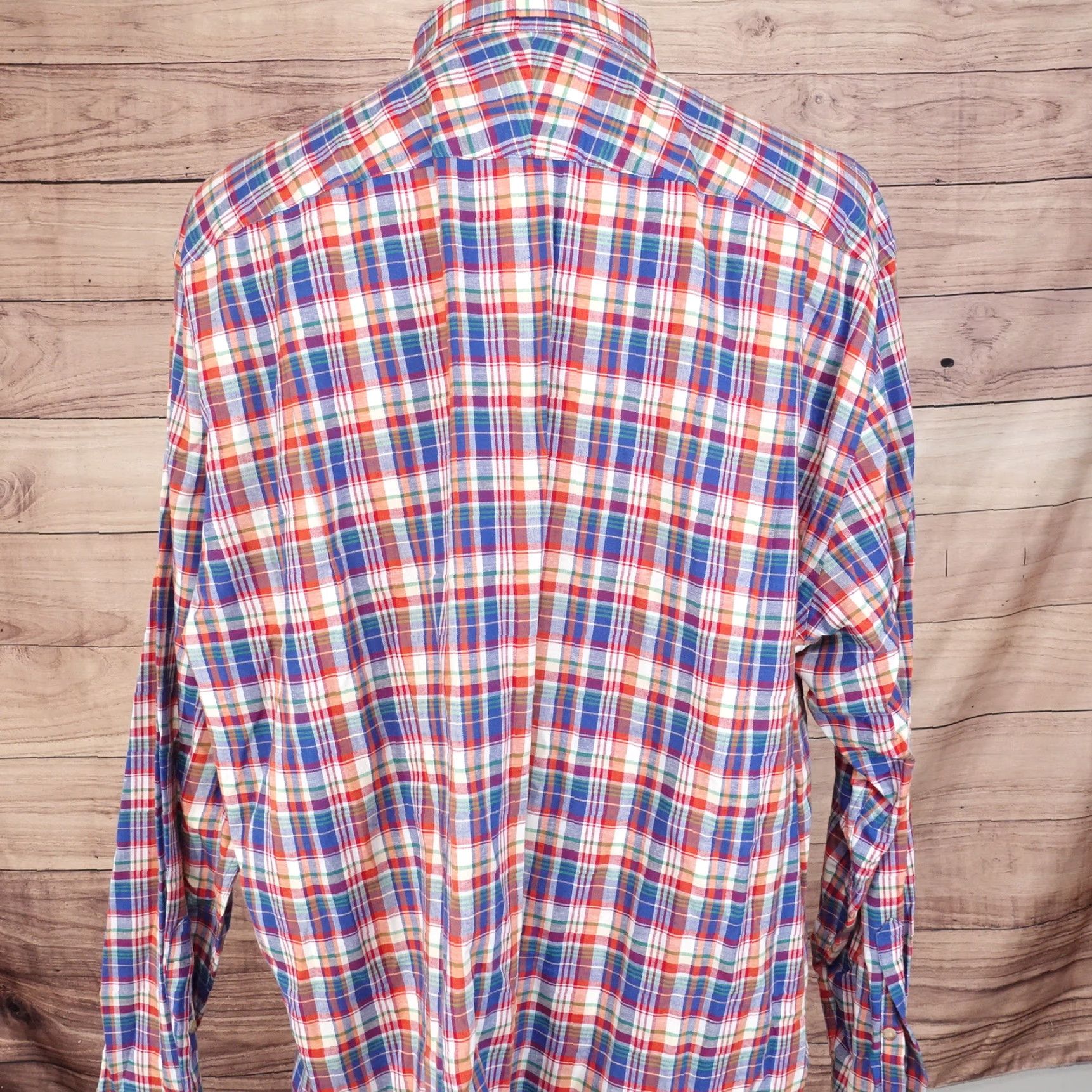 Charles Tyrwhitt Vintage Charles Tyrwhitt Men's 2XL Plaid Linen Blend Casual Button-Down Shirt Size US XXL / EU 58 / 5 - 4 Thumbnail