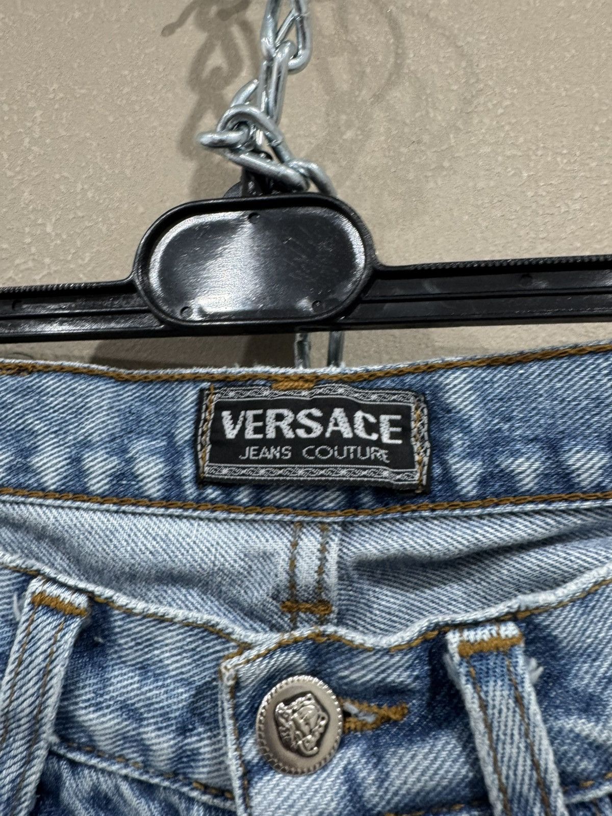 Versace Vintage Versace Jeans Couture Denim Luxury Hype Y2K Jeans Size US 31 - 3 Thumbnail