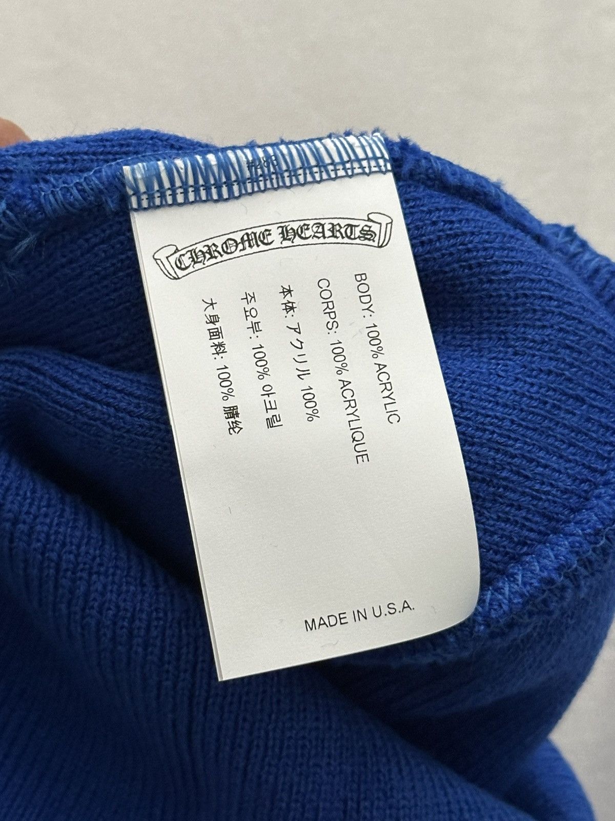 Chrome Hearts Chrome Hearts Blue Watch Cap Size ONE SIZE - 3 Thumbnail