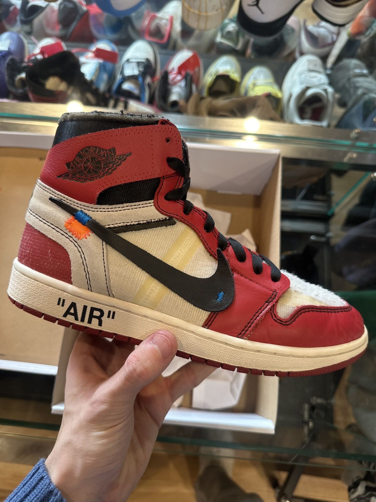 Jordan Brand × Off-White Jordan 1 High Retro Off-White Chicago PO RB Size 9 Size US 9 / EU 42 - 5 Thumbnail