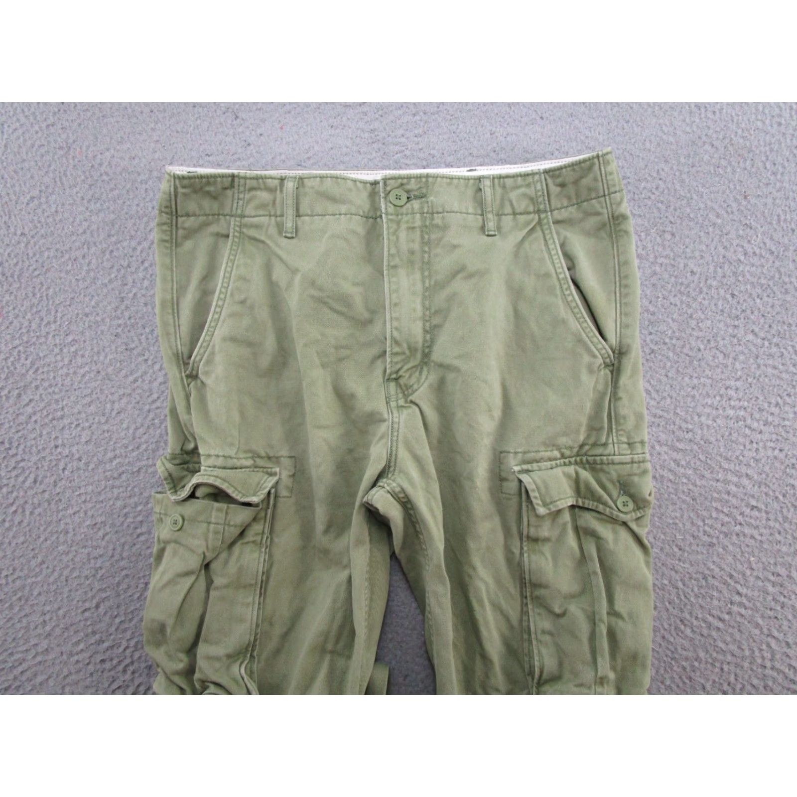 Levi's Levi's Cargo Pants Green 32x32 Straight Cotton Canvas Mens Pants Casual Outdoors Hiking Camp 30 In Inseam Size US 32 / EU 48 - 3 Thumbnail