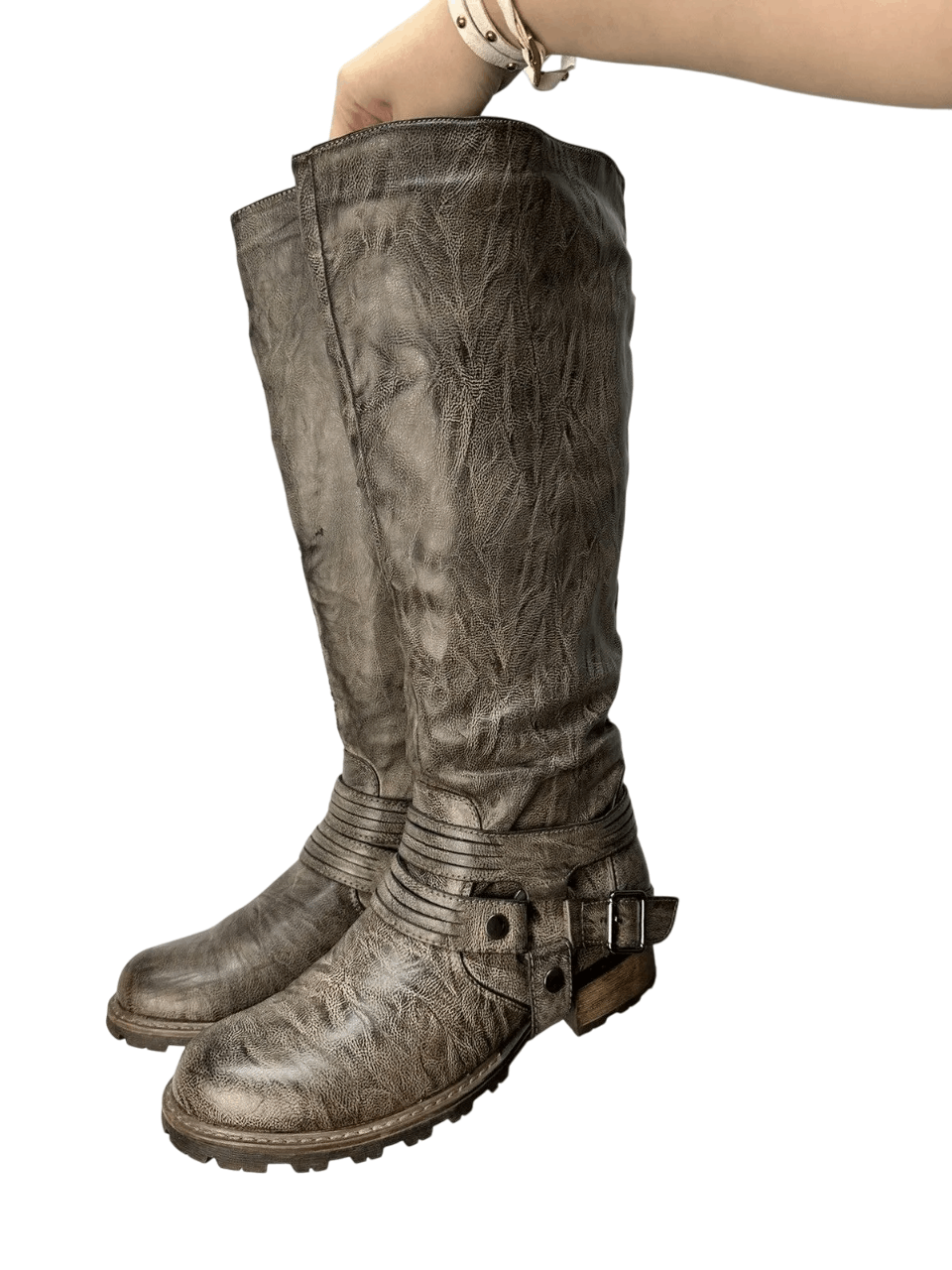 Western Rise Vintage High Boots Leather Rick Owens Style Western Opium Size US 8 / EU 41 - 1 Thumbnail