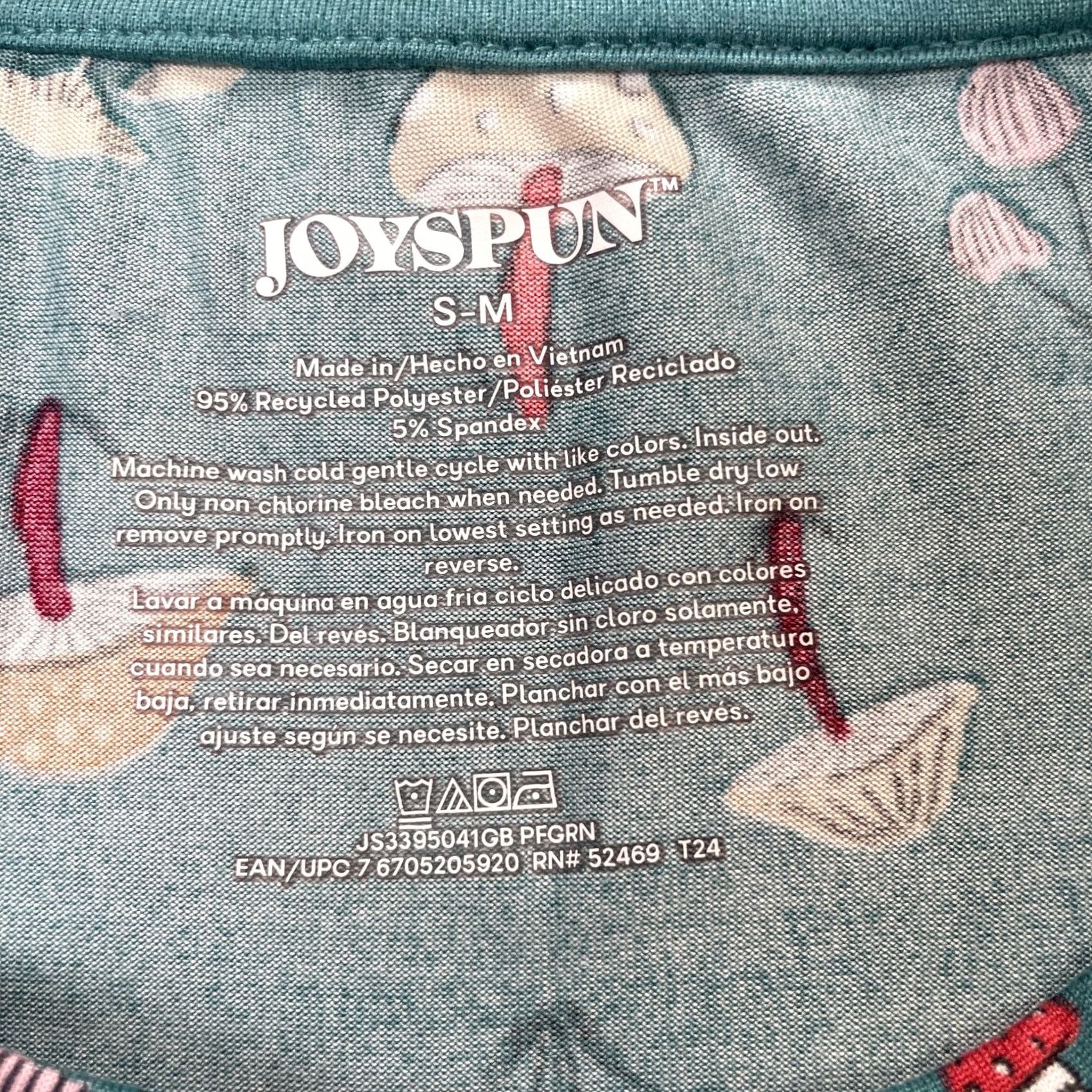 Vintage Joyspun Shirt Womens S Blue Dress Sleepwear Mushroom Loungewear Size S / US 4 / IT 40 - 3 Thumbnail