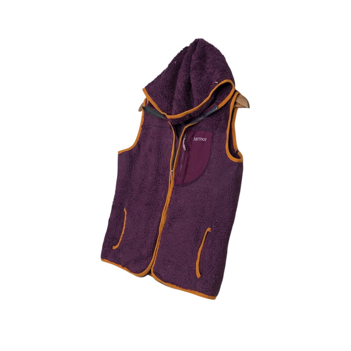 Japanese Brand × Vintage 📌Rich Purple Vintage Dip Pile Sherpa Vest Jacket Marmot Size US L / EU 52-54 / 3 - 3 Thumbnail